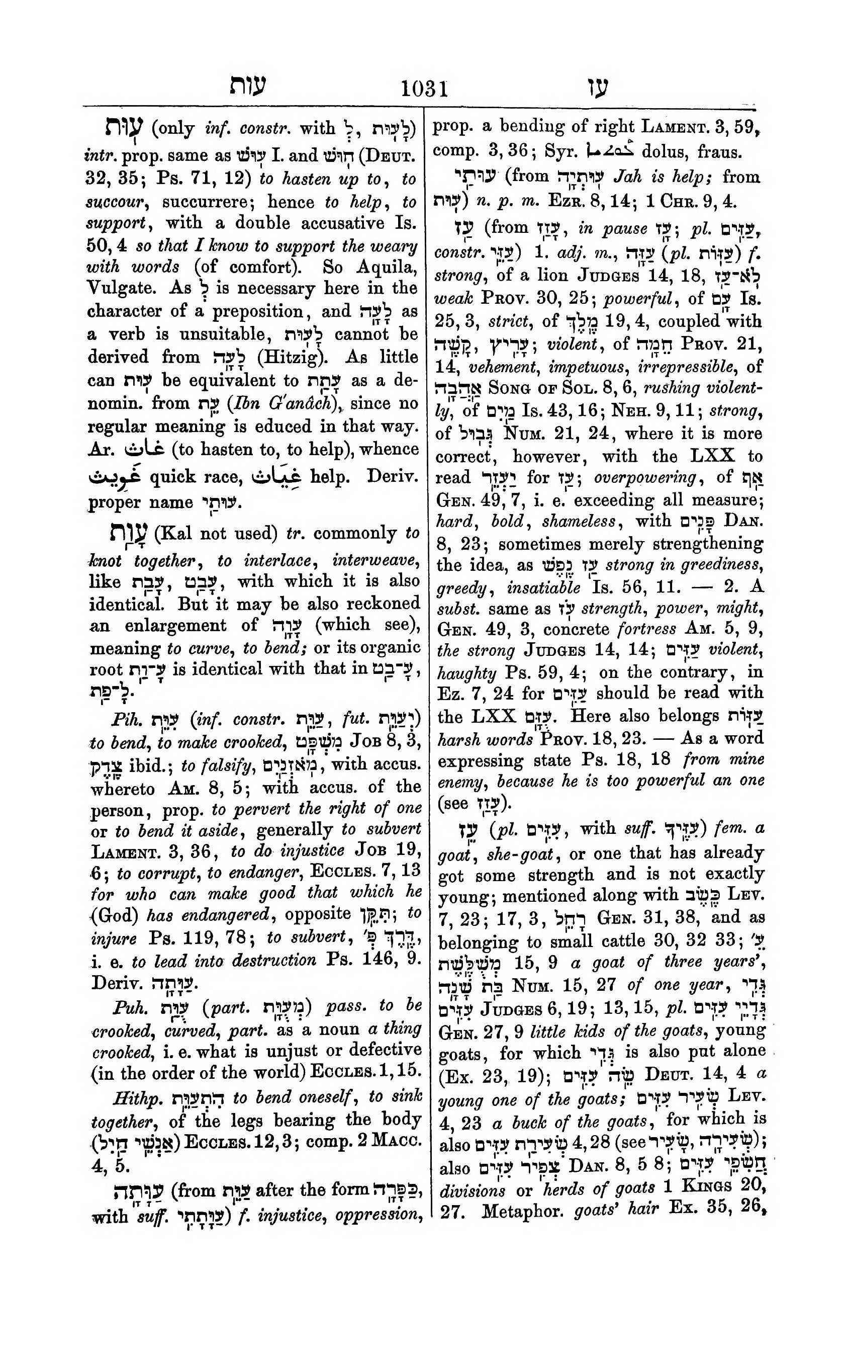 Fürst Lexicon Page 1071