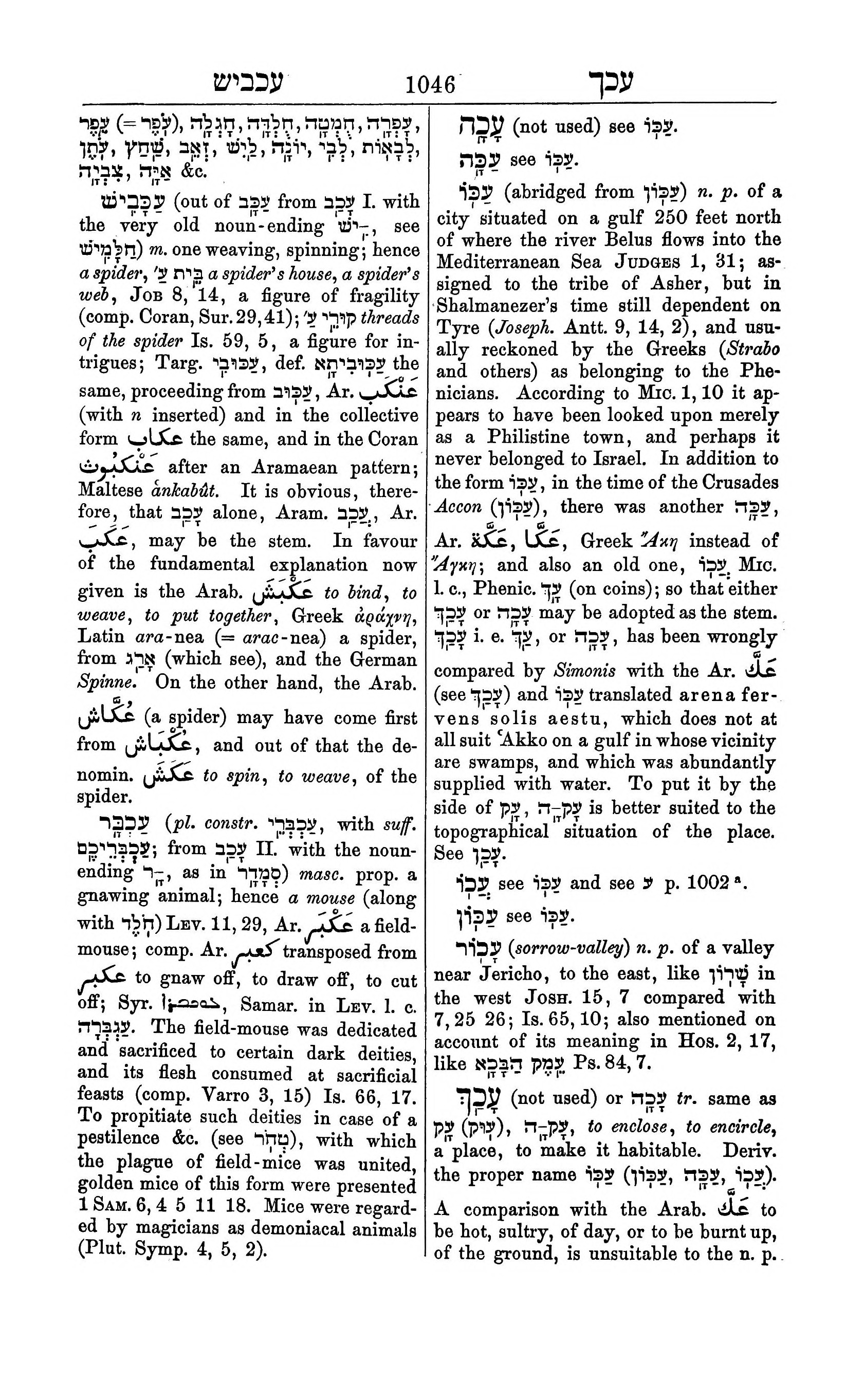 Fürst Lexicon Page 1086