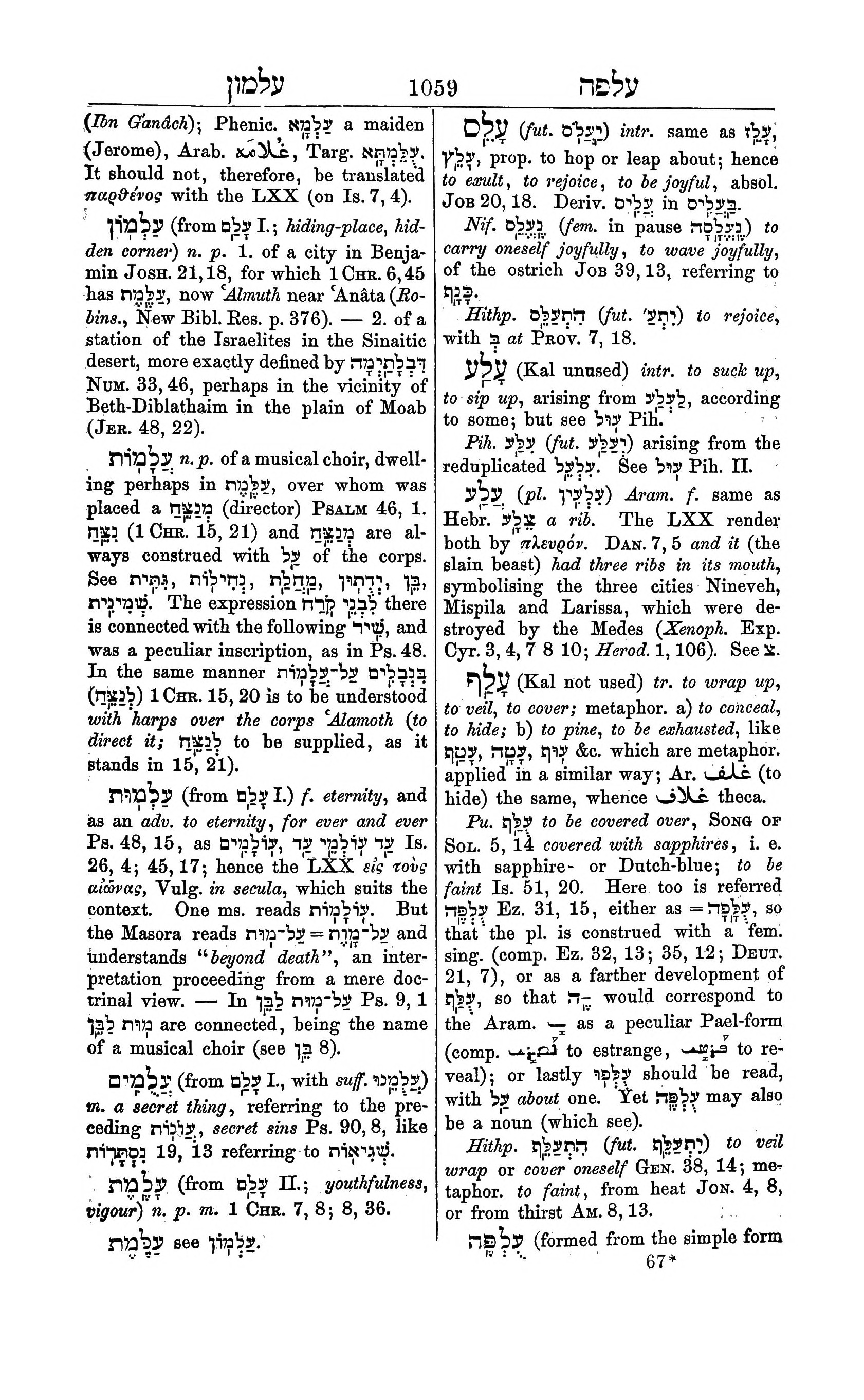 Fürst Lexicon Page 1099