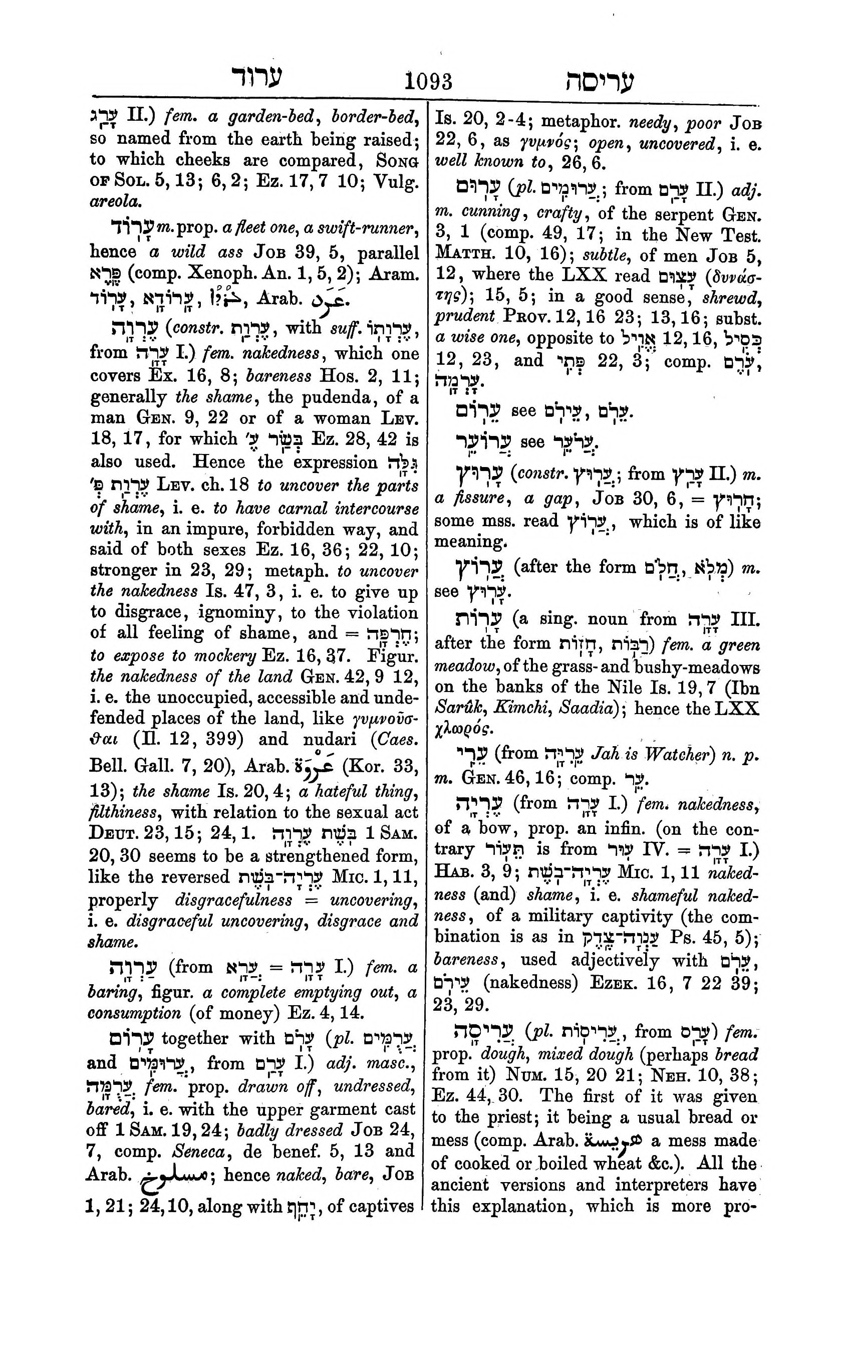 Fürst Lexicon Page 1133