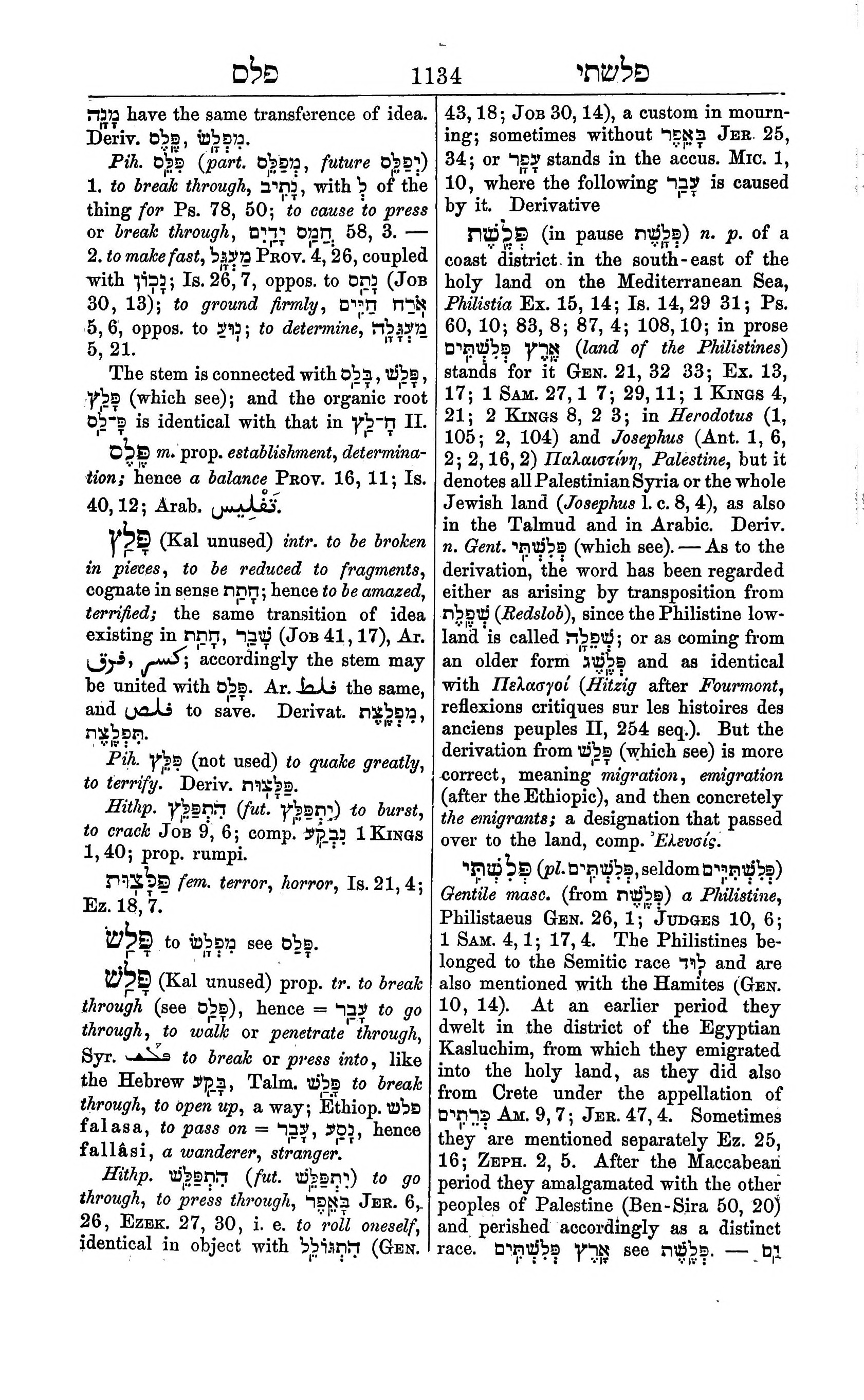 Fürst Lexicon Page 1174