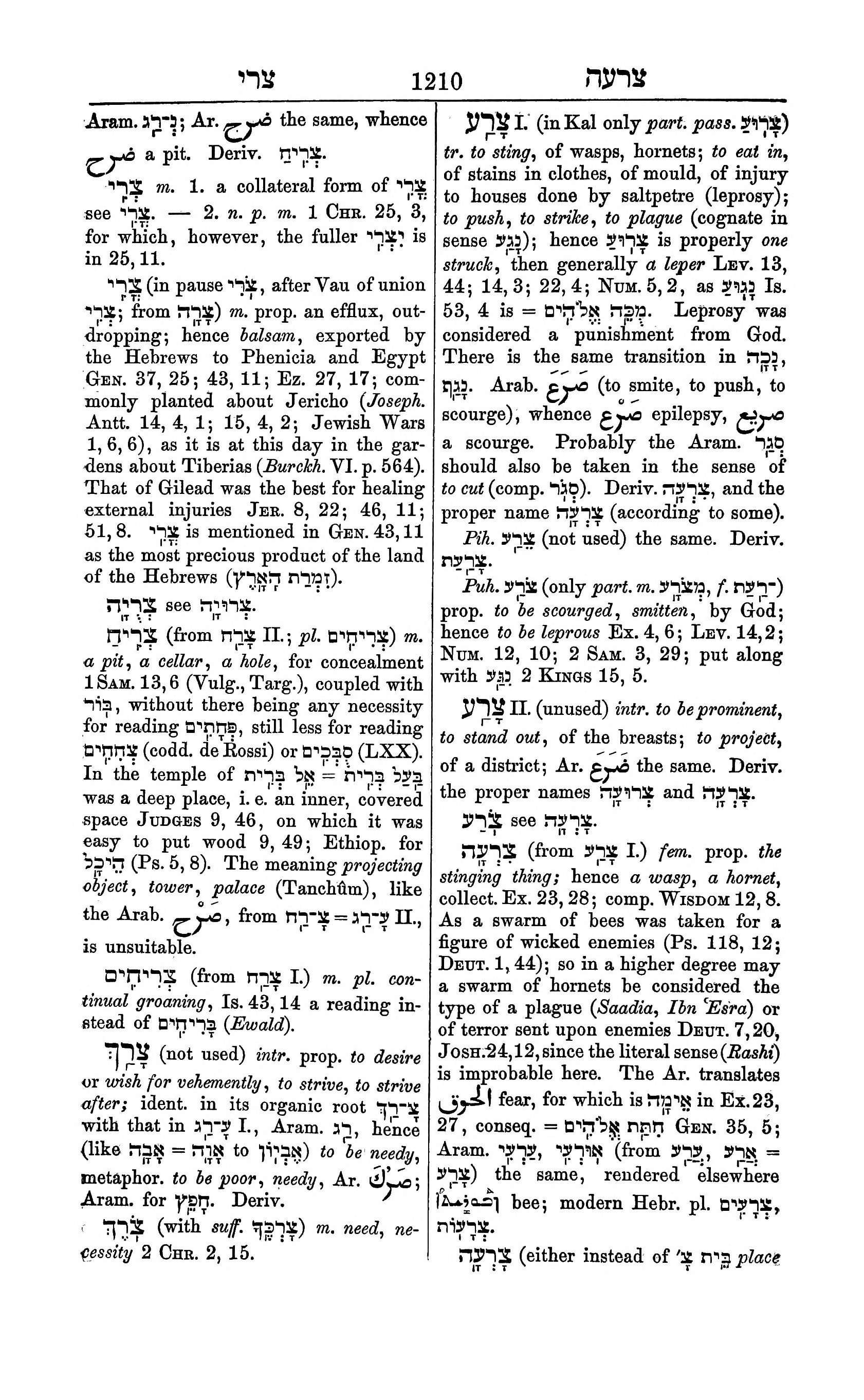 Fürst Lexicon Page 1250