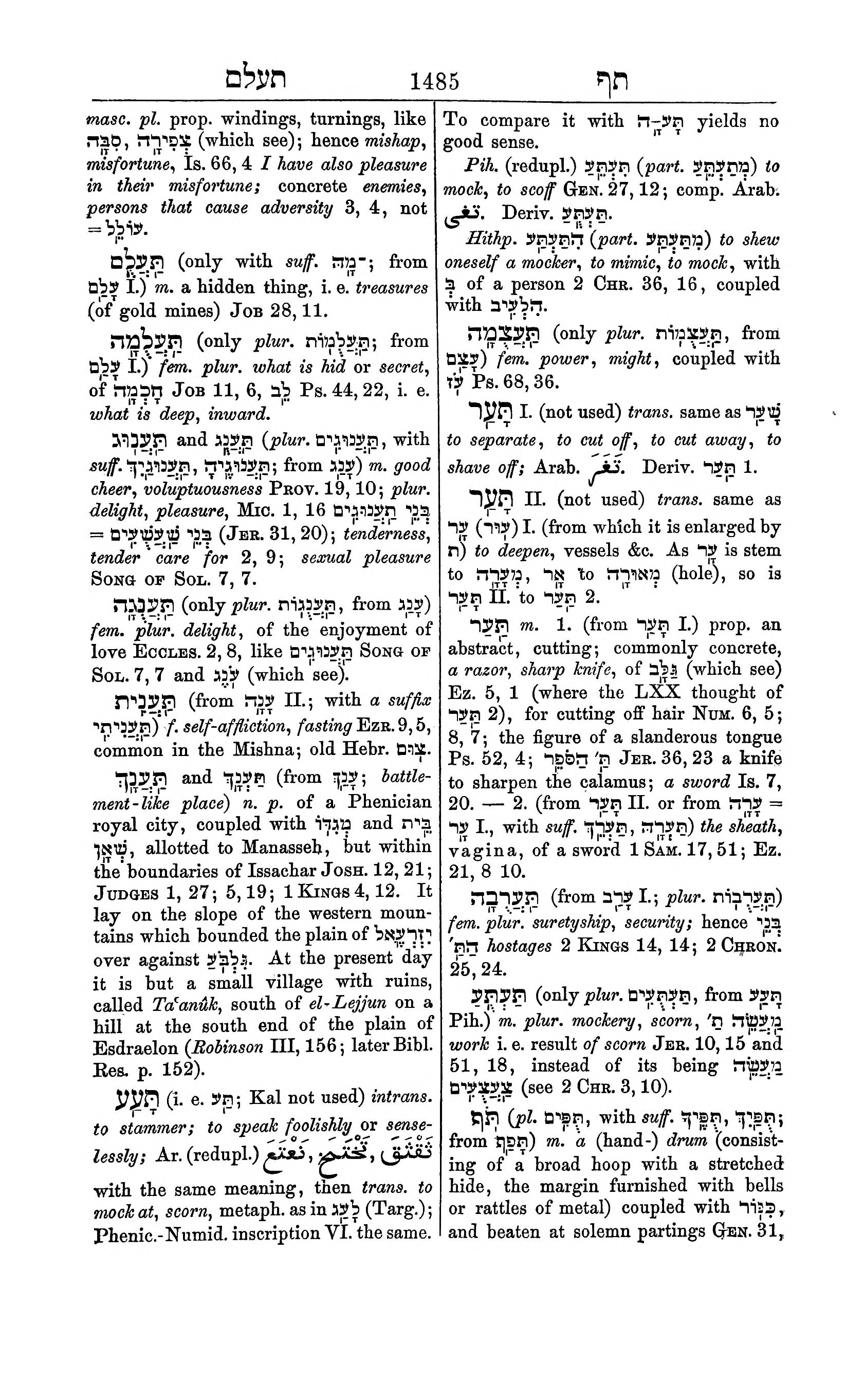 Fürst Lexicon Page 1525