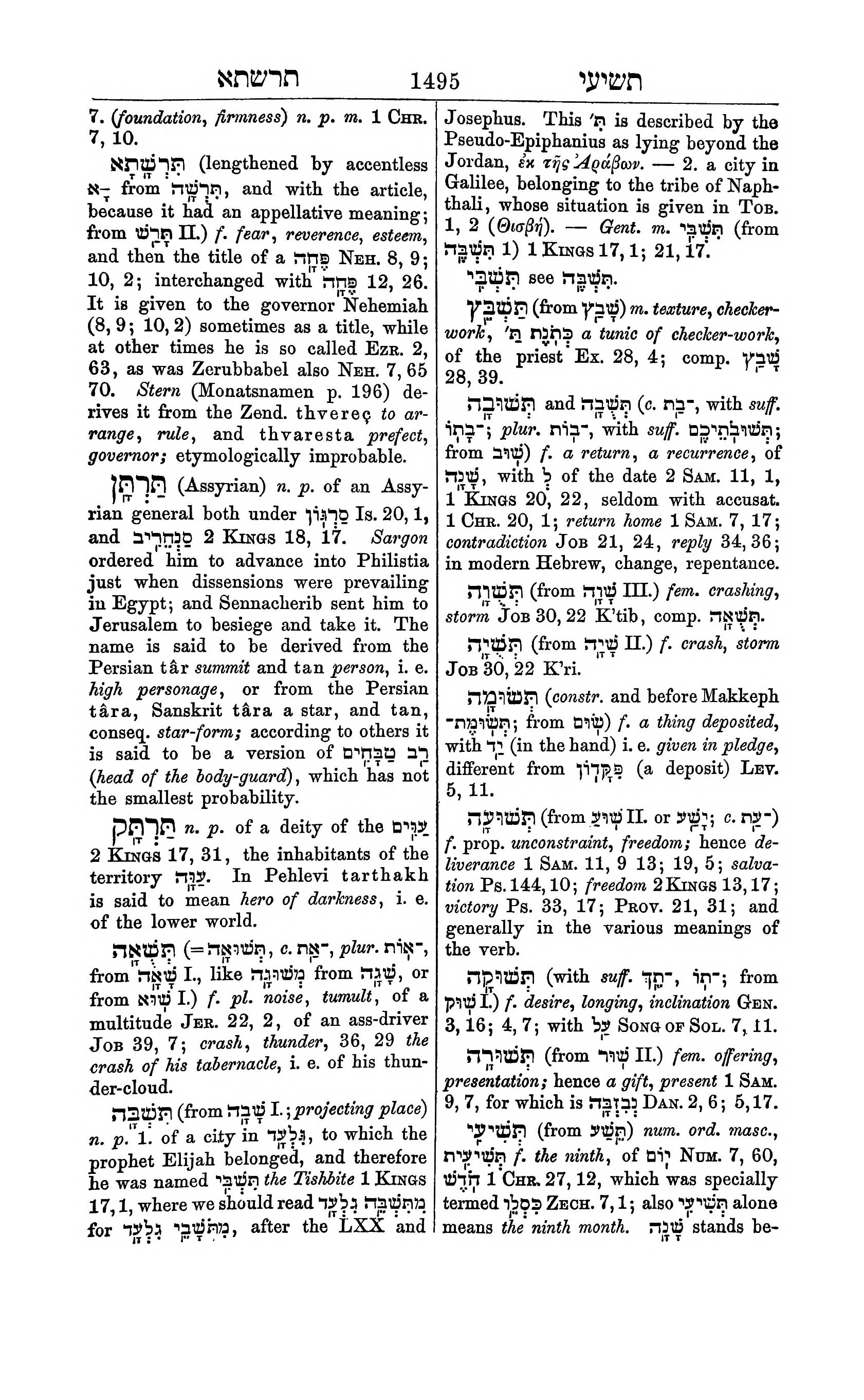 Fürst Lexicon Page 1535