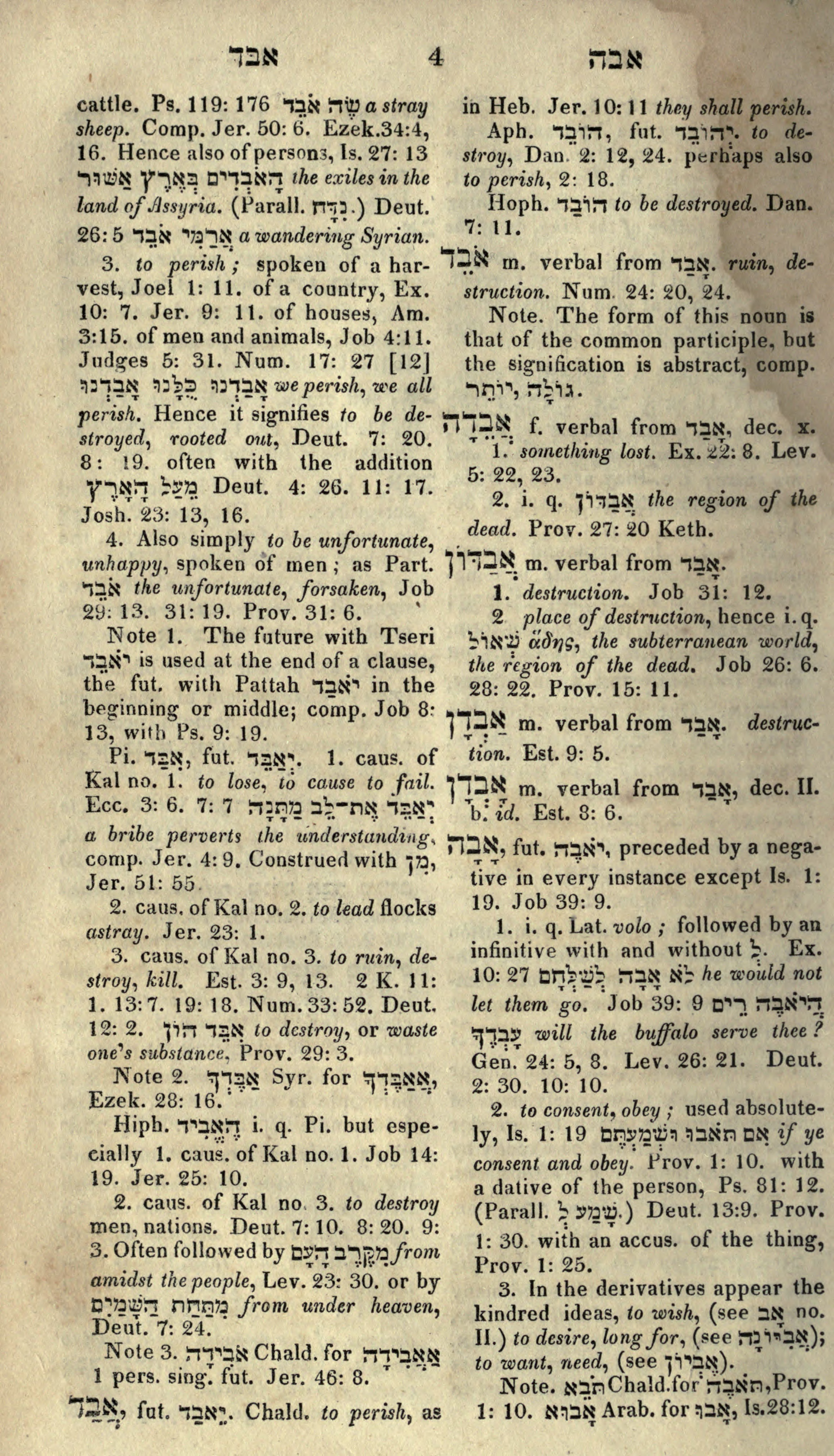 Gesenius Lexicon Page 18