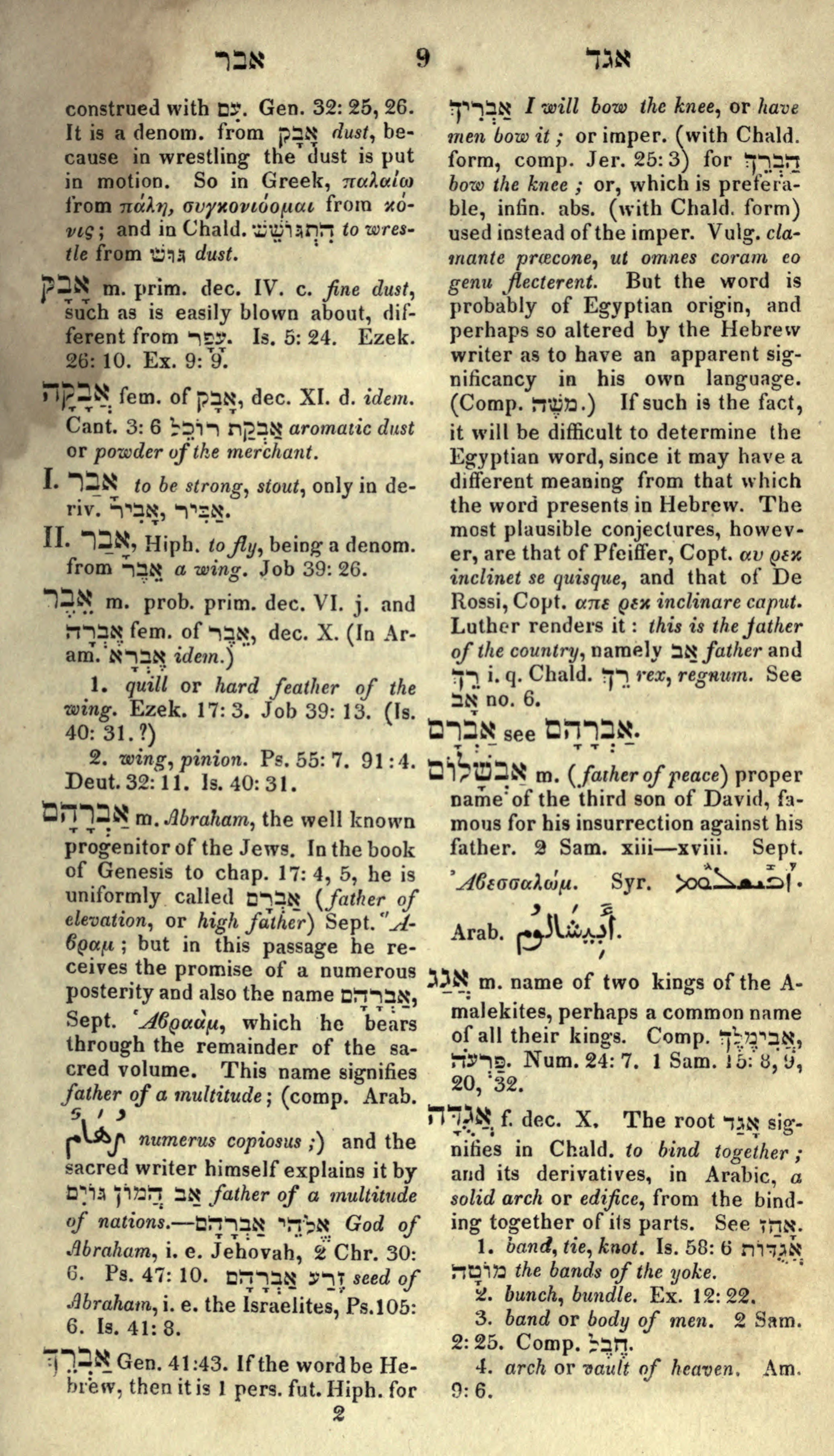 Gesenius Lexicon Page 23