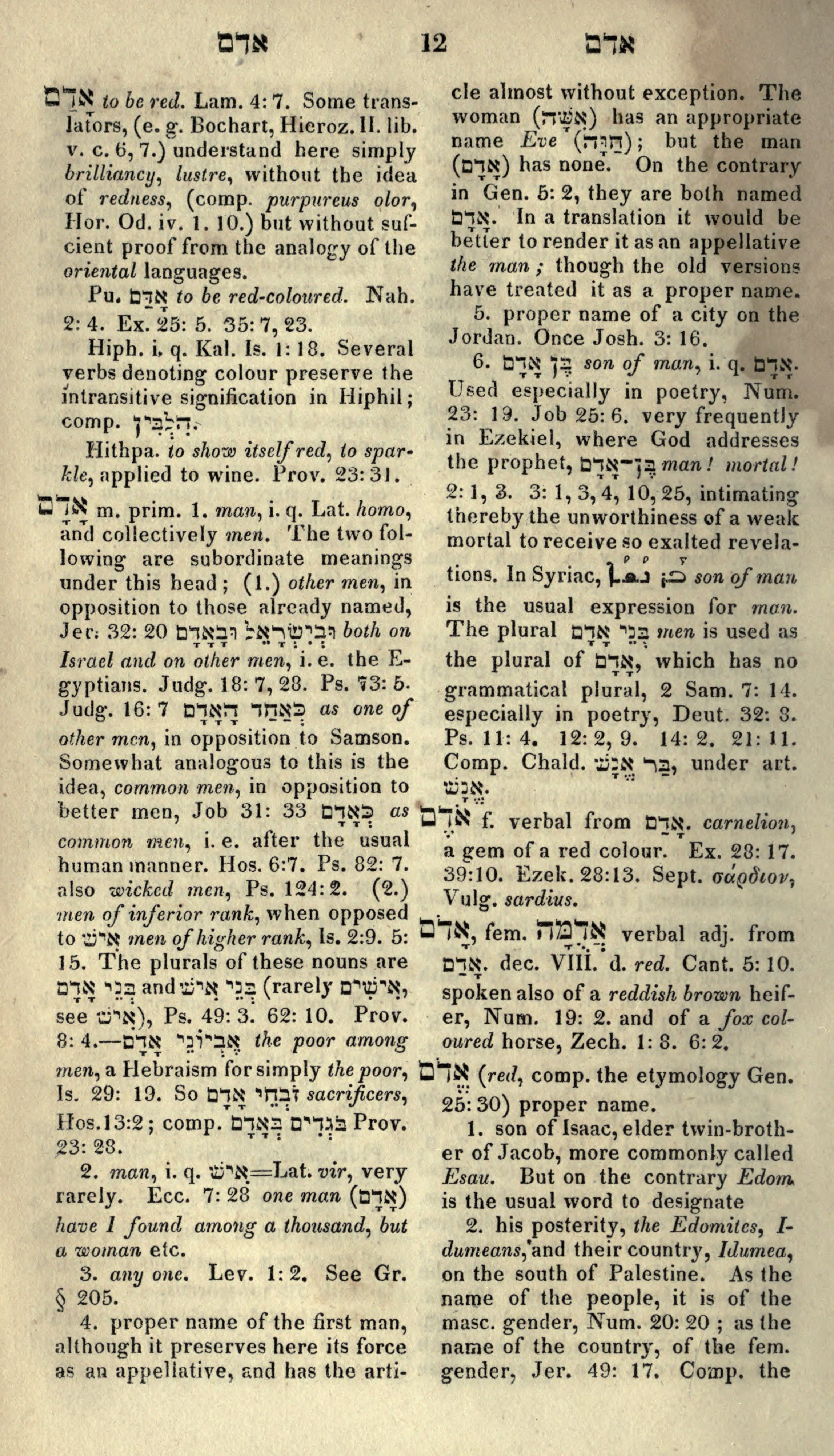 Gesenius Lexicon Page 26