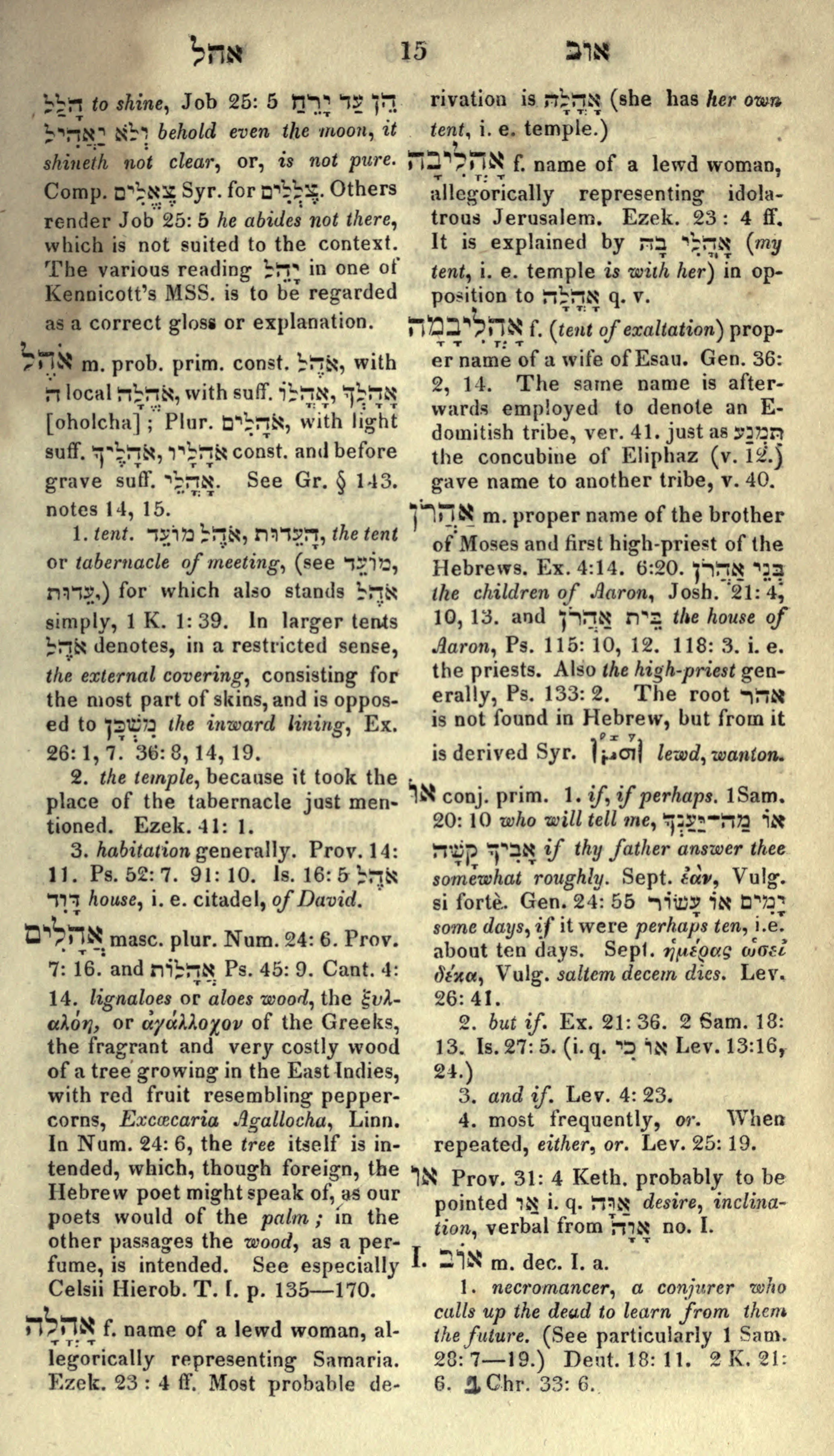 Gesenius Lexicon Page 29