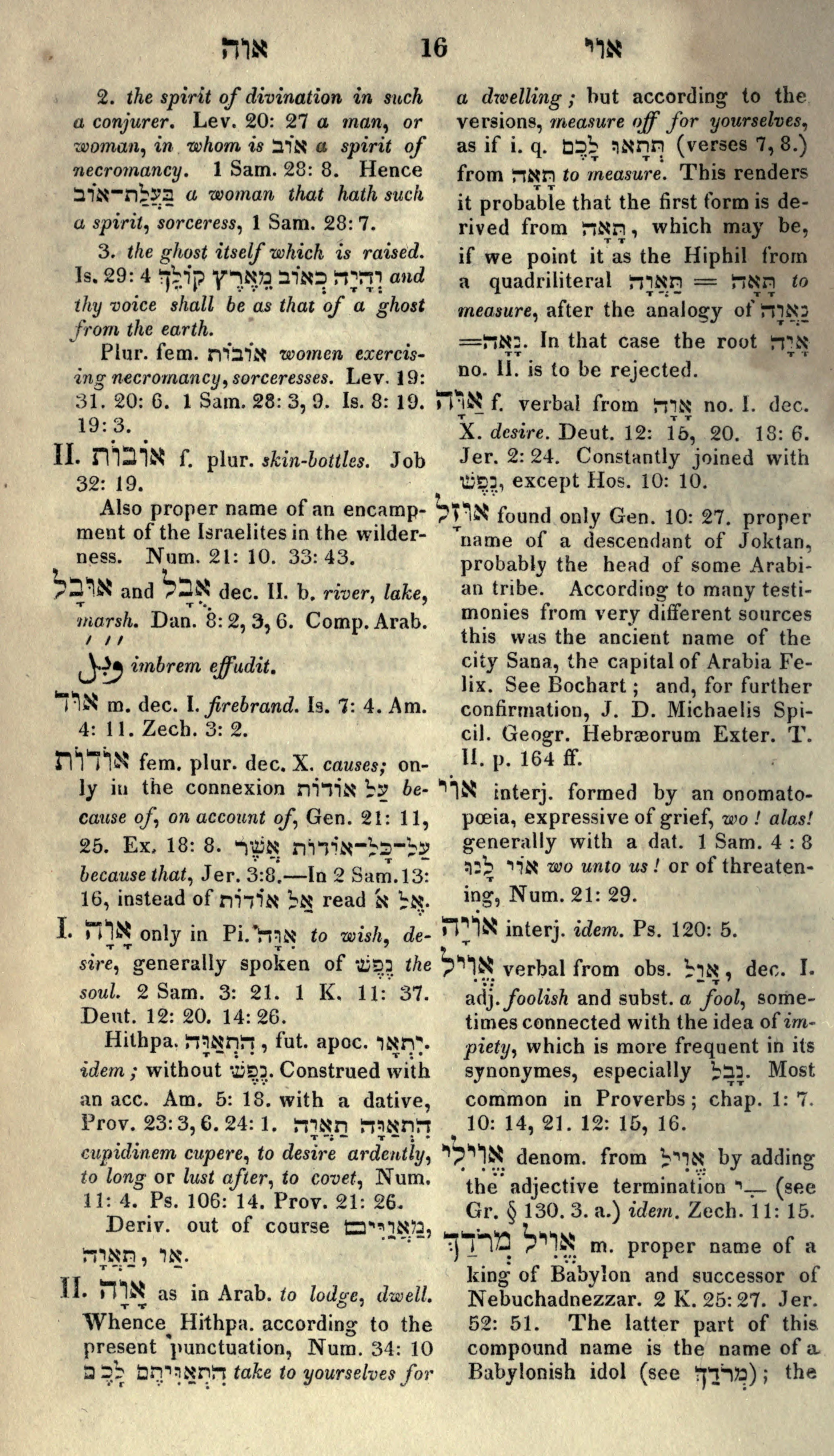Gesenius Lexicon Page 30