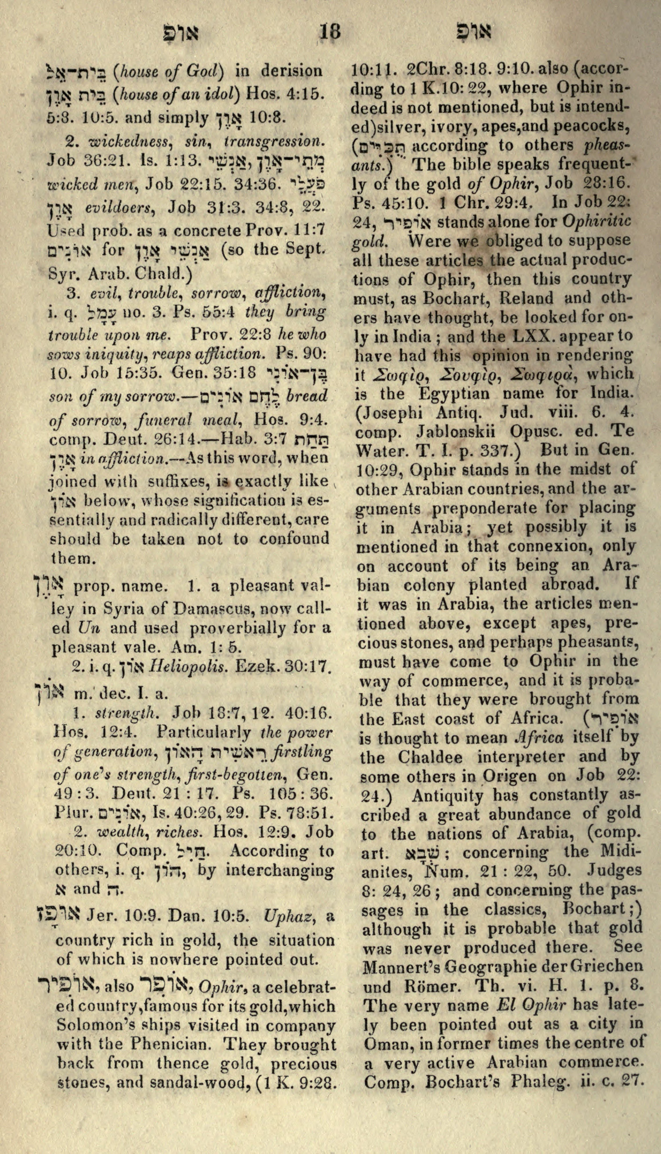 Gesenius Lexicon Page 32