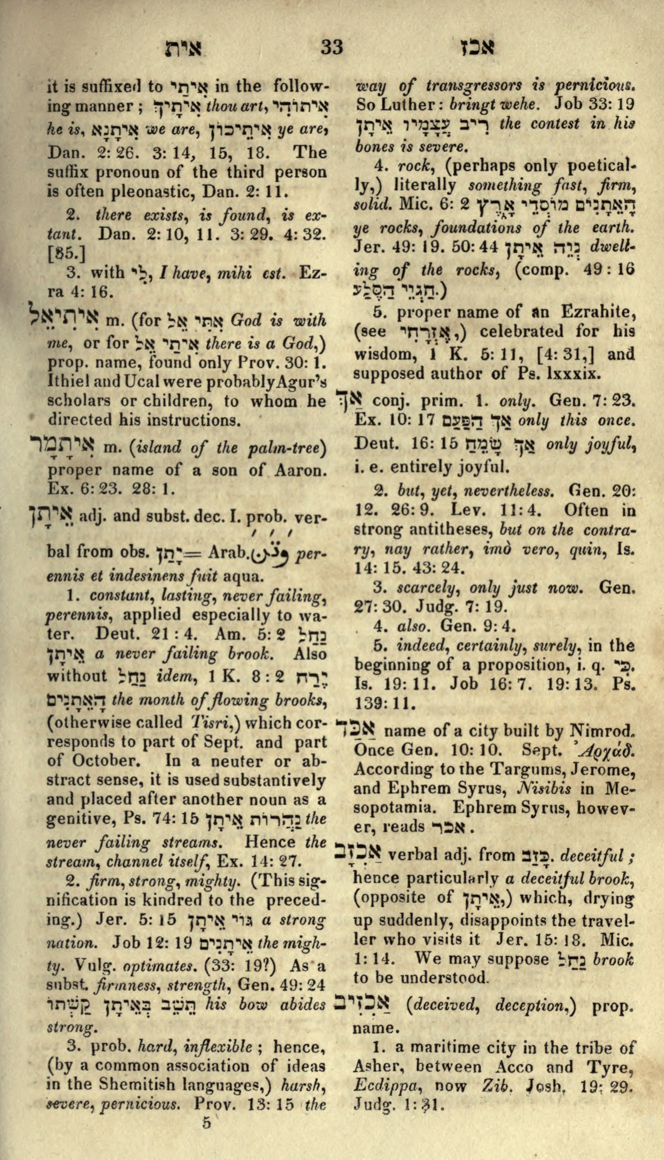 Gesenius Lexicon Page 47