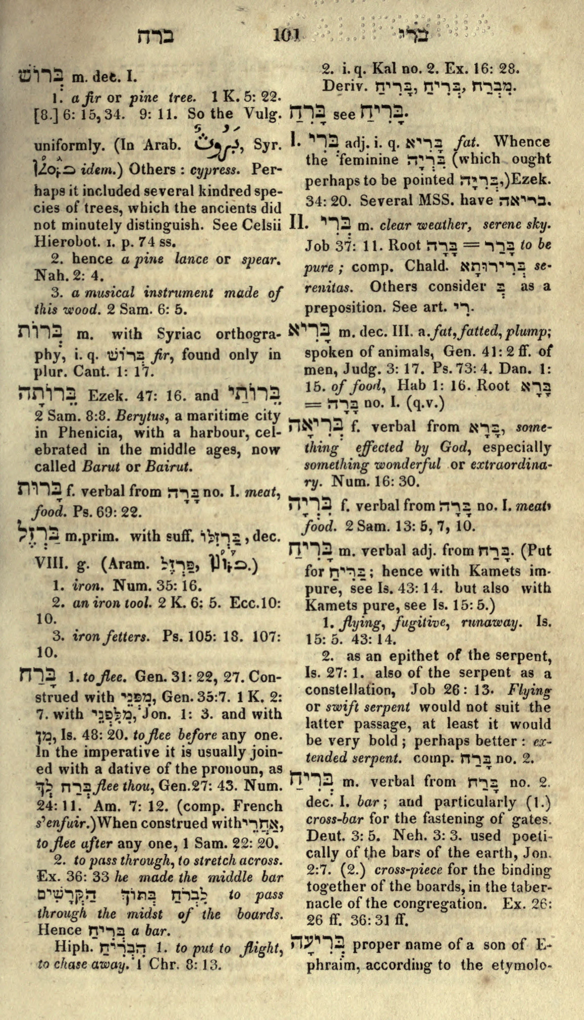 Gesenius Lexicon Page 115