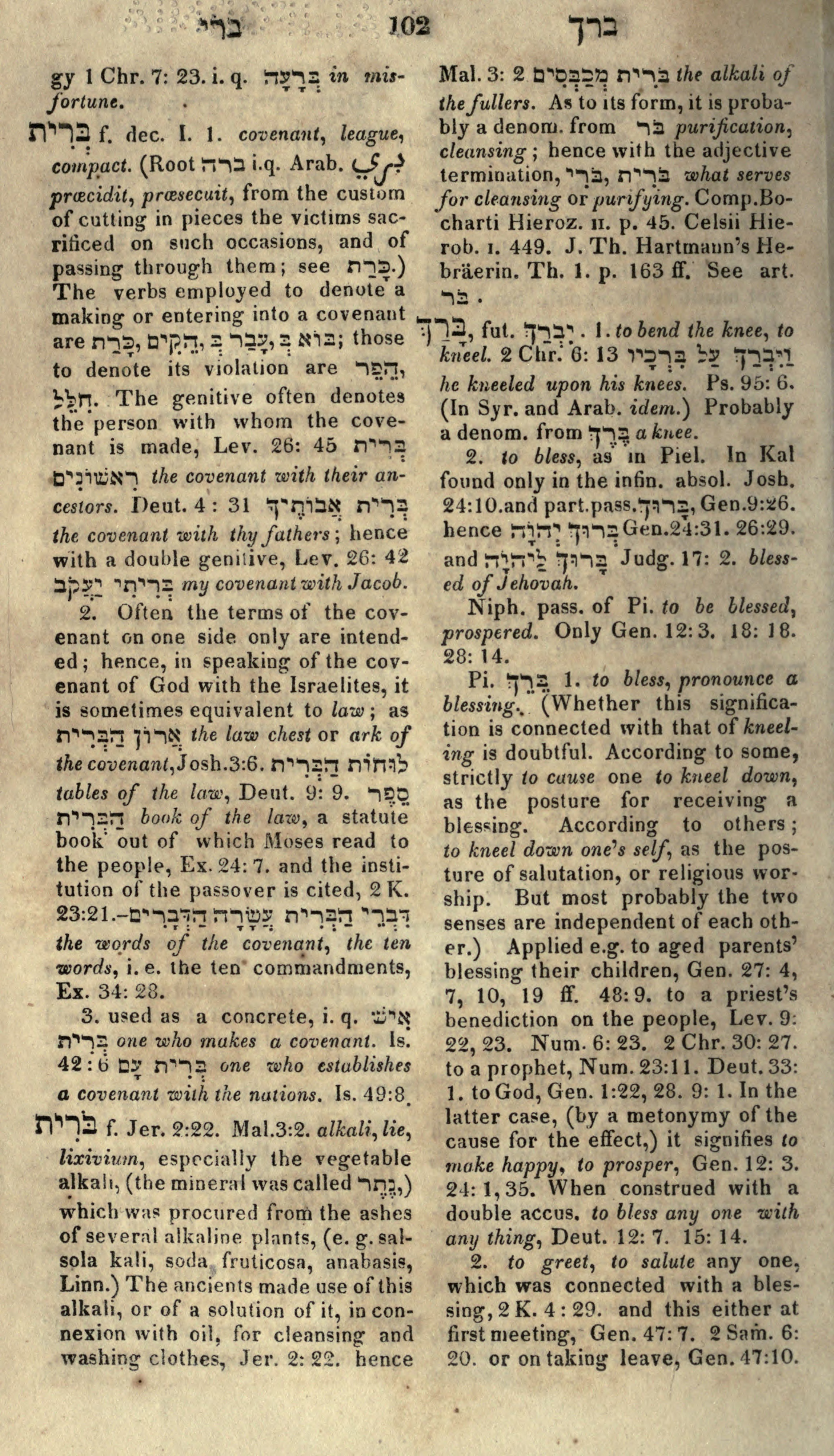 Gesenius Lexicon Page 116