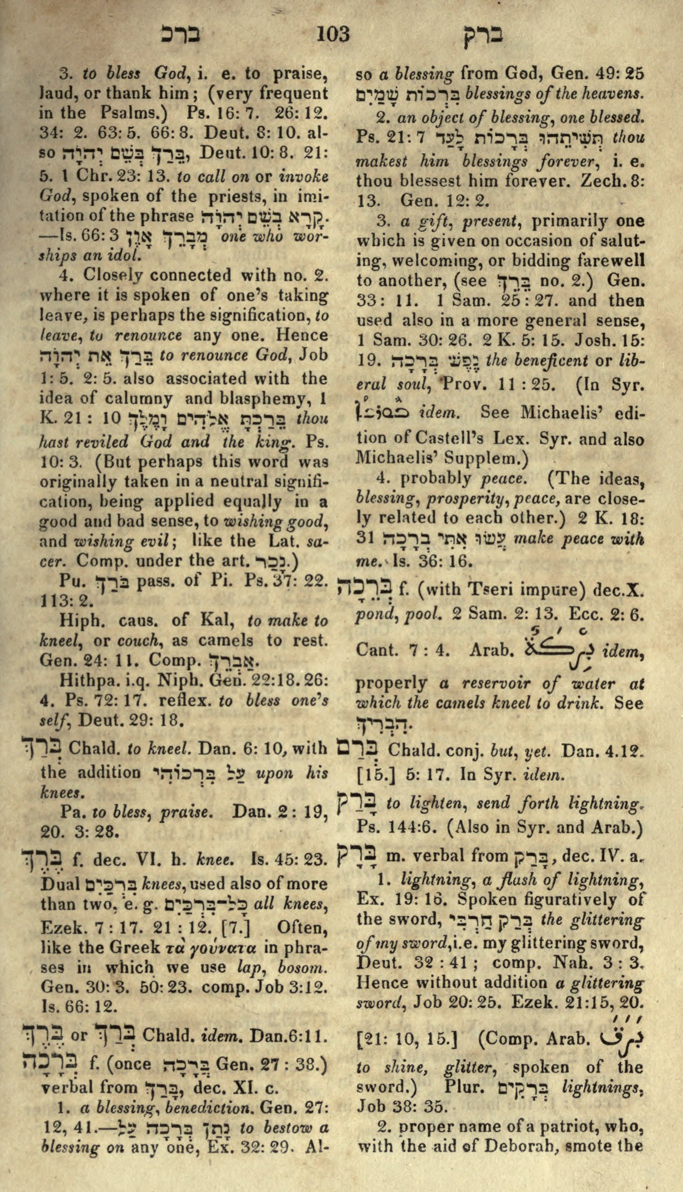 Gesenius Lexicon Page 117