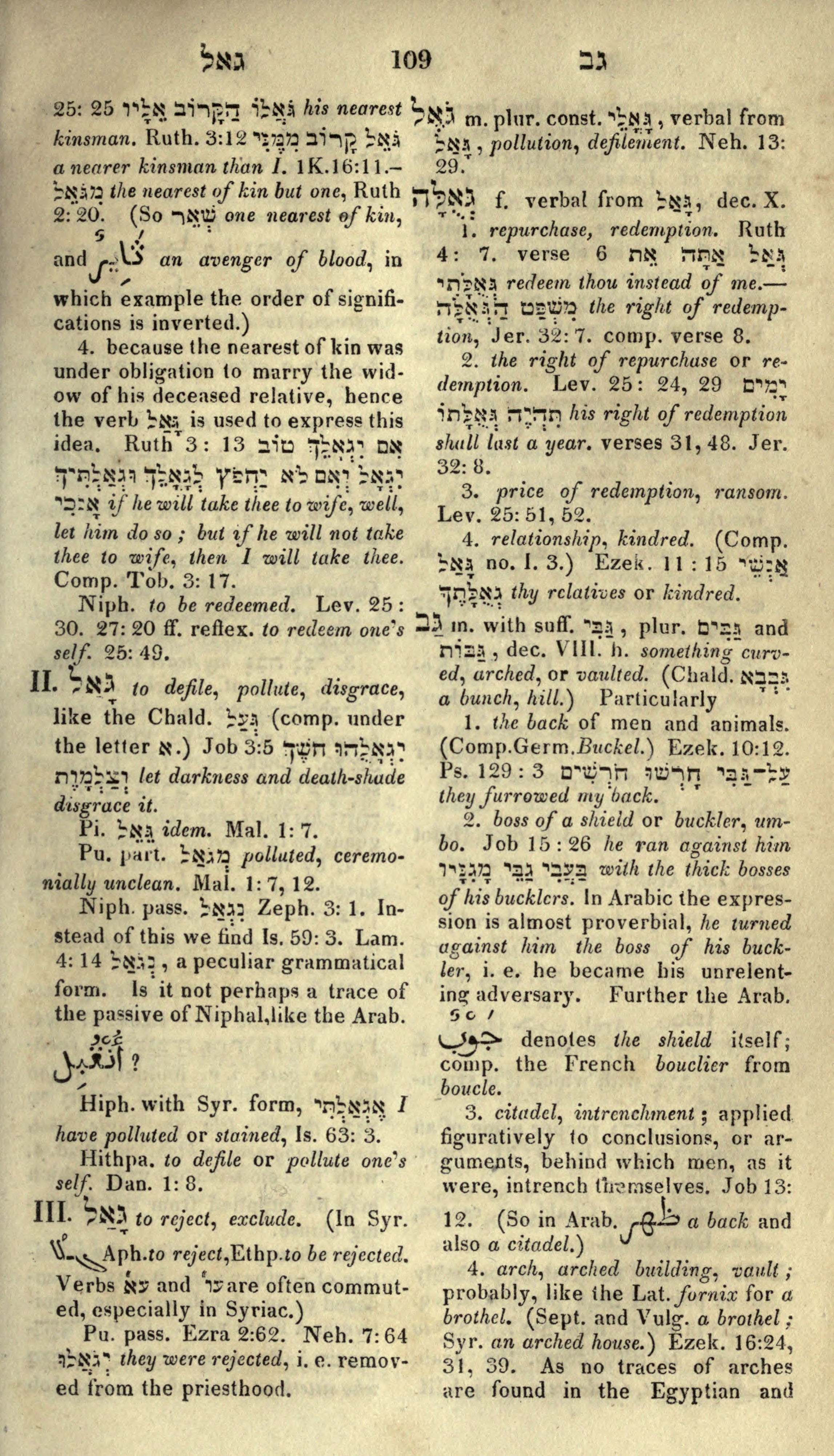 Gesenius Lexicon Page 123