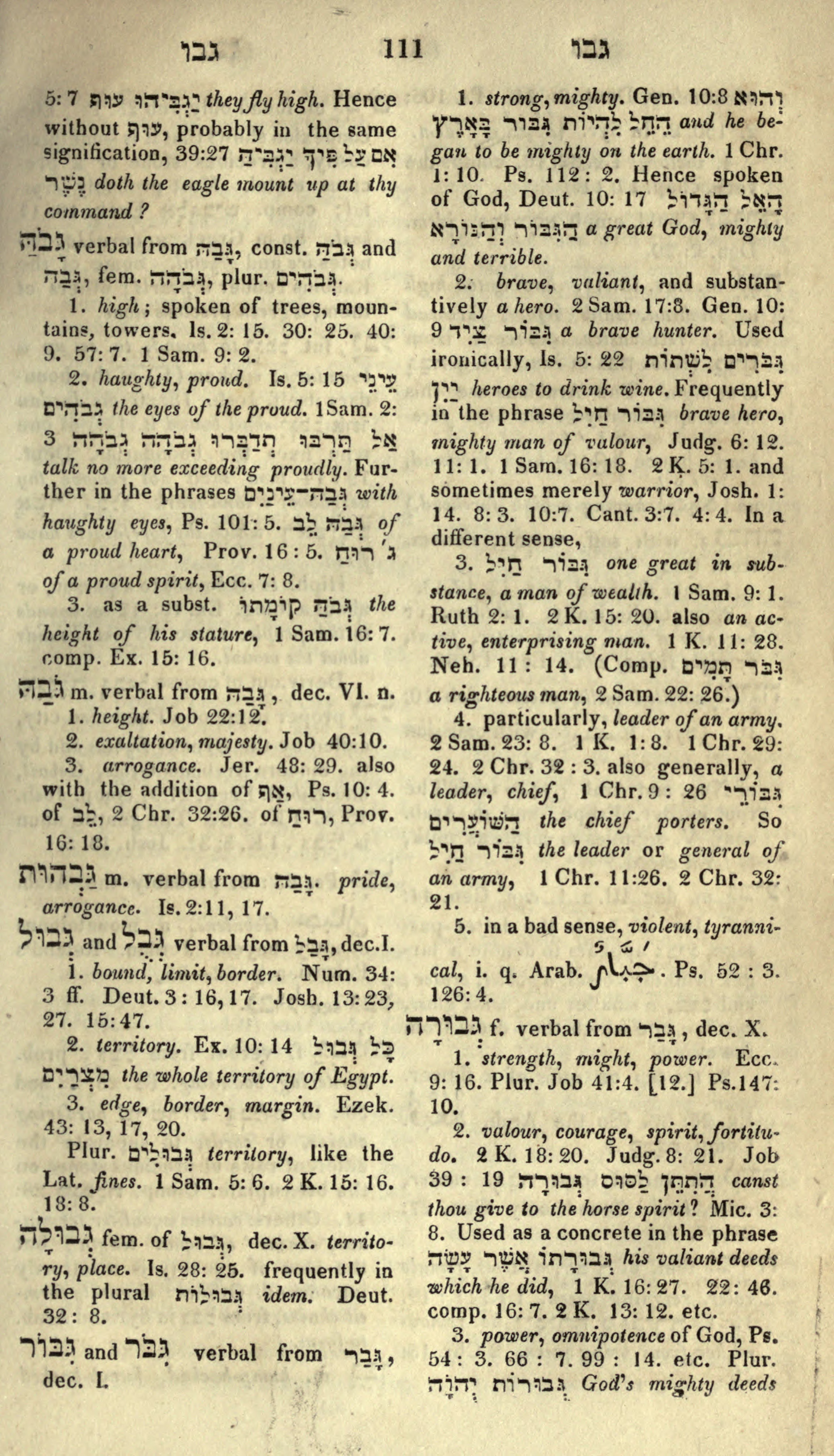 Gesenius Lexicon Page 125