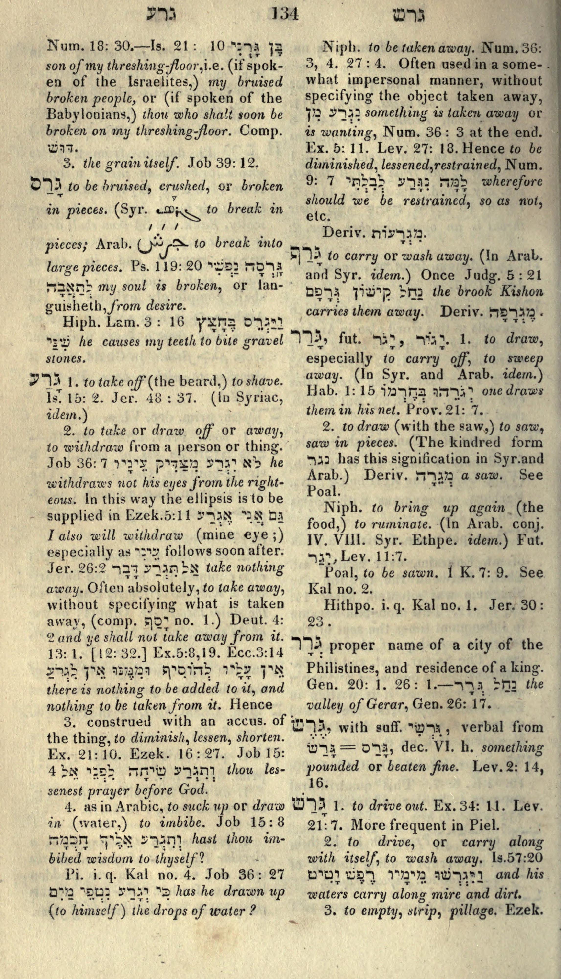 Gesenius Lexicon Page 148