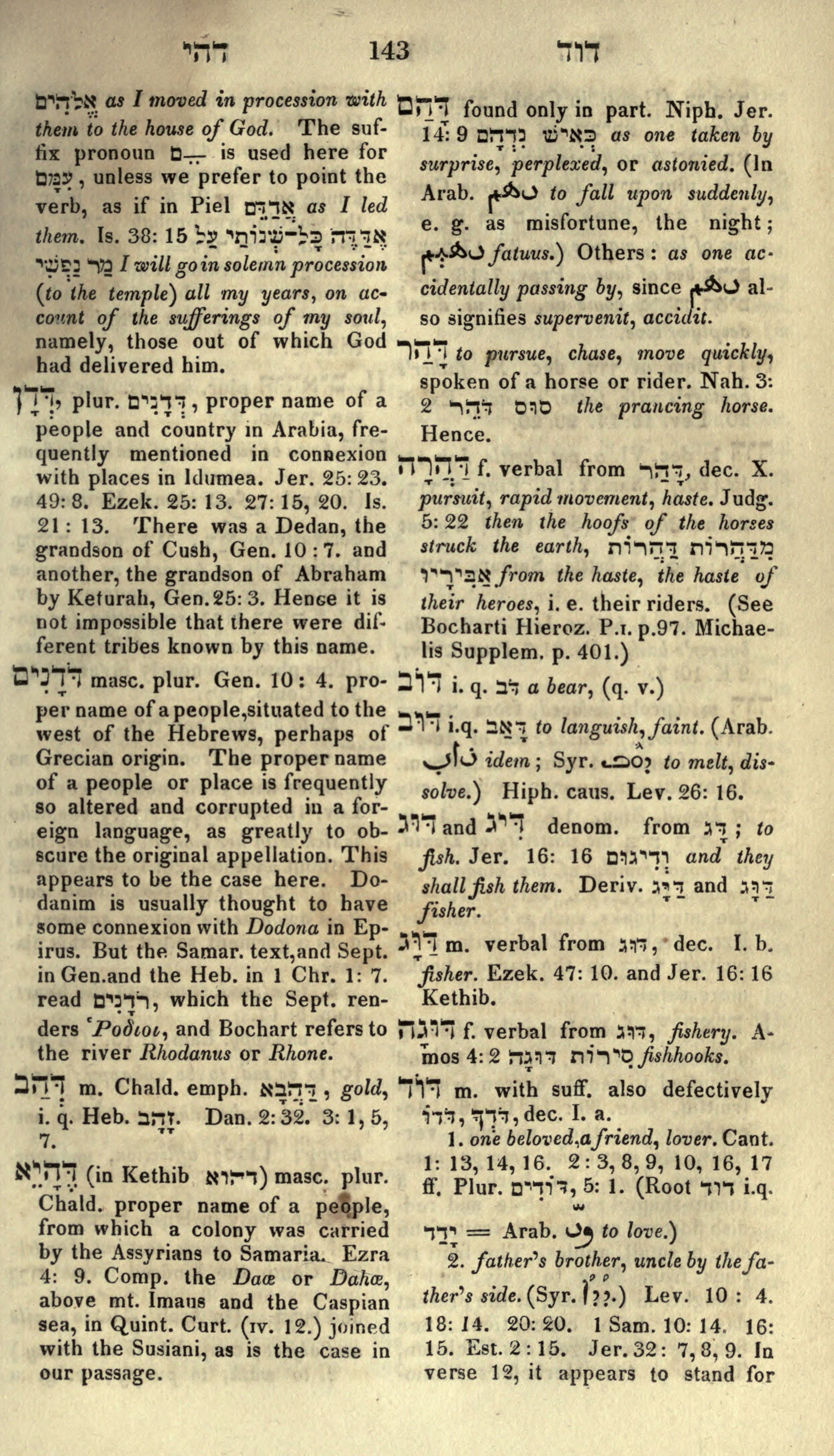 Gesenius Lexicon Page 157