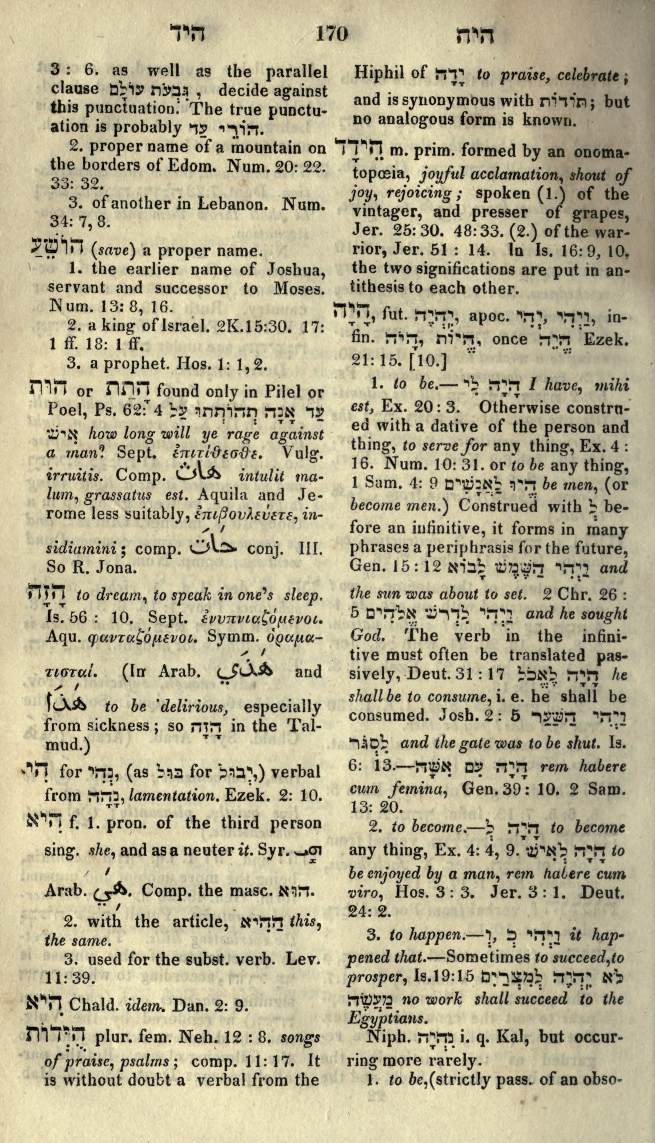 Gesenius Lexicon Page 184