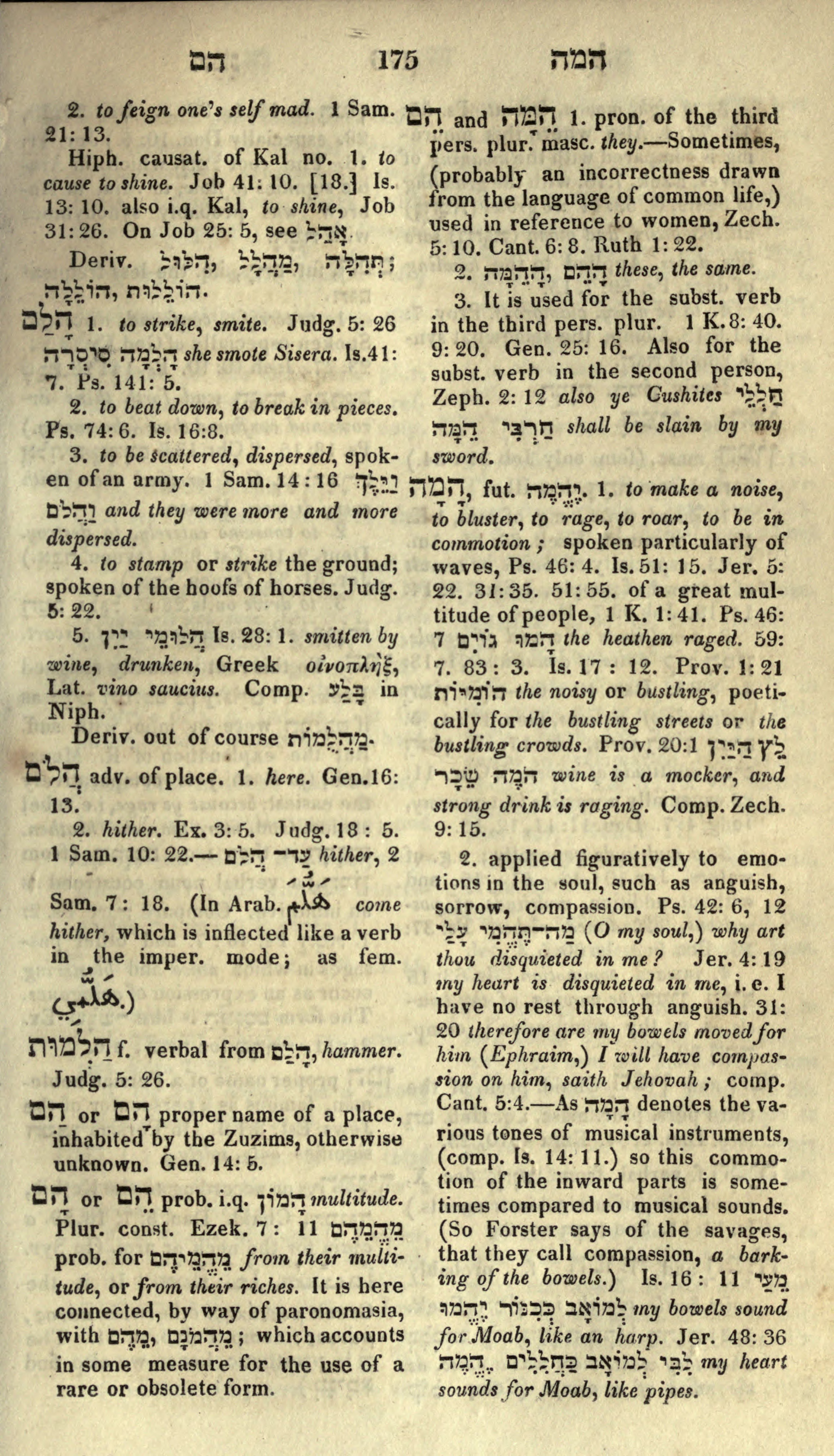 Gesenius Lexicon Page 189