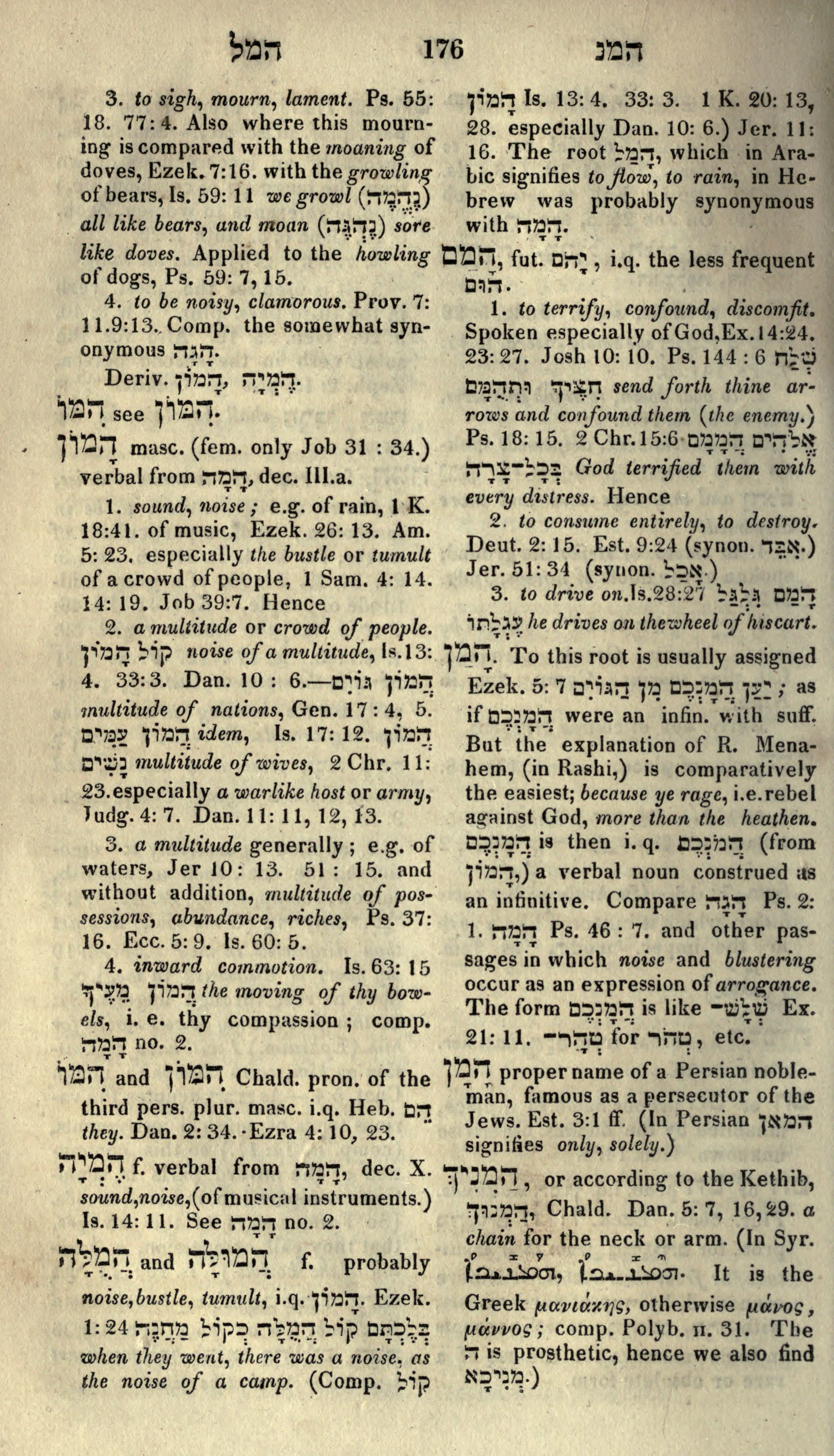 Gesenius Lexicon Page 190