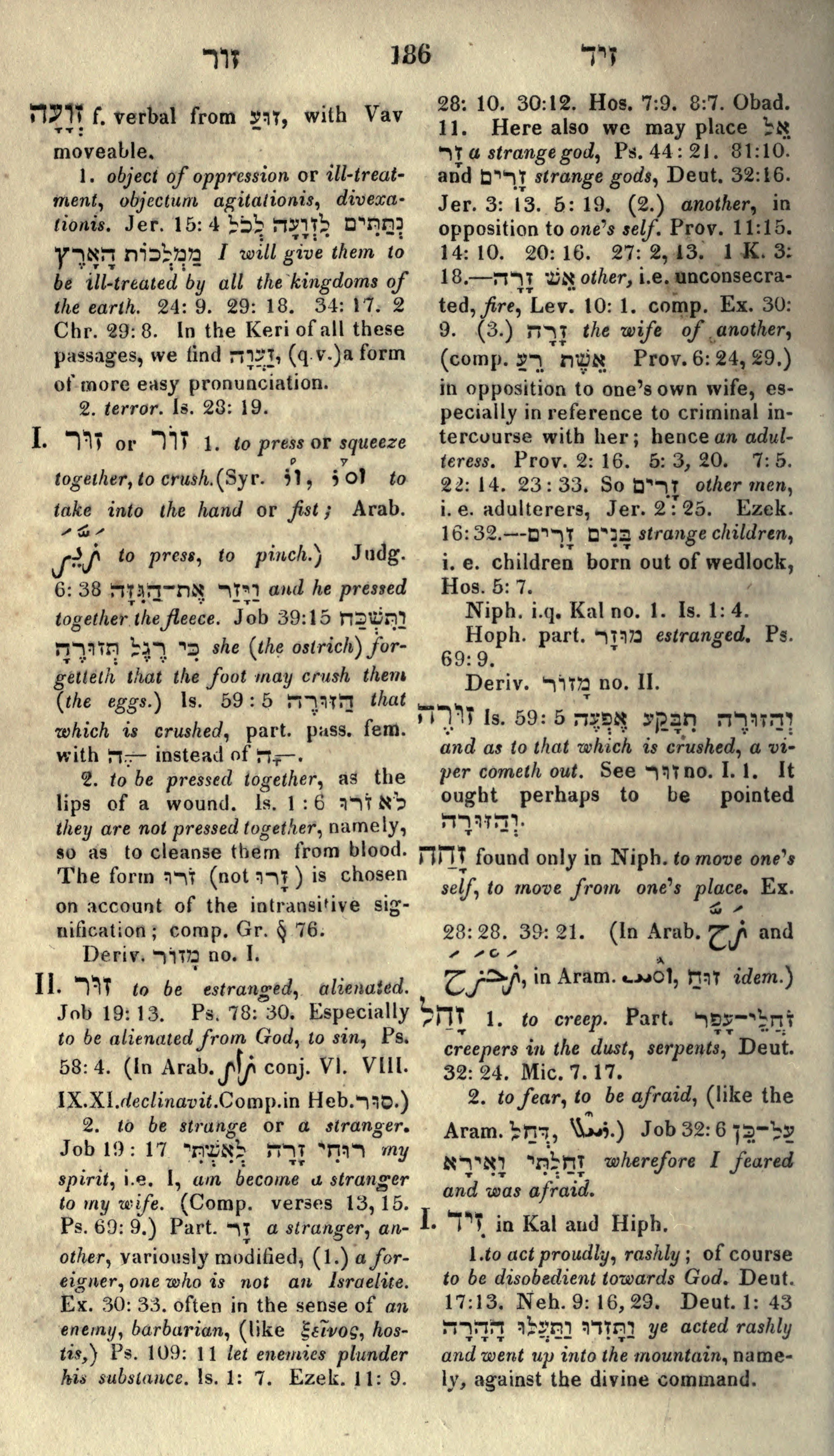 Gesenius Lexicon Page 200