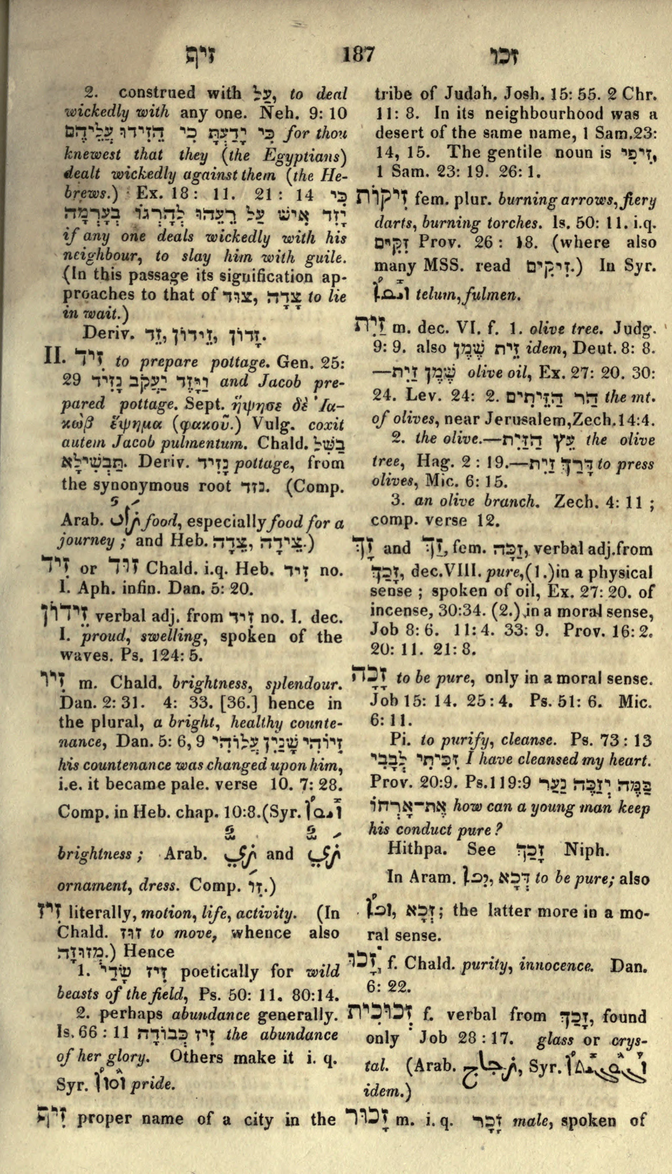 Gesenius Lexicon Page 201