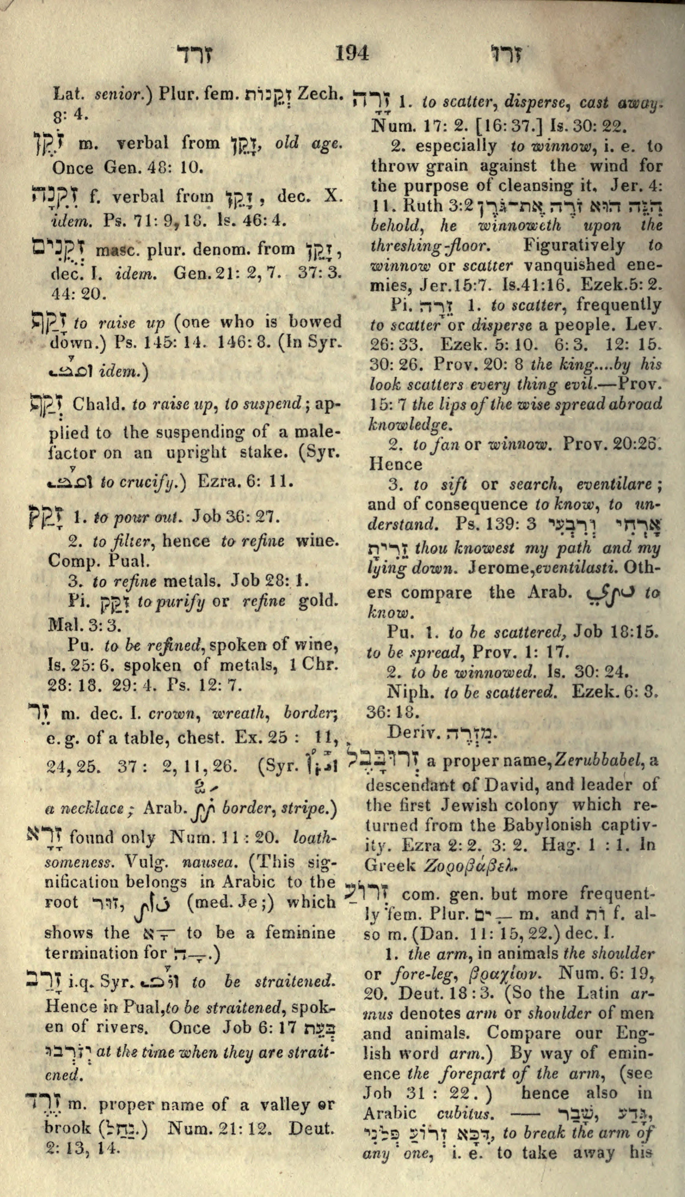 Gesenius Lexicon Page 208