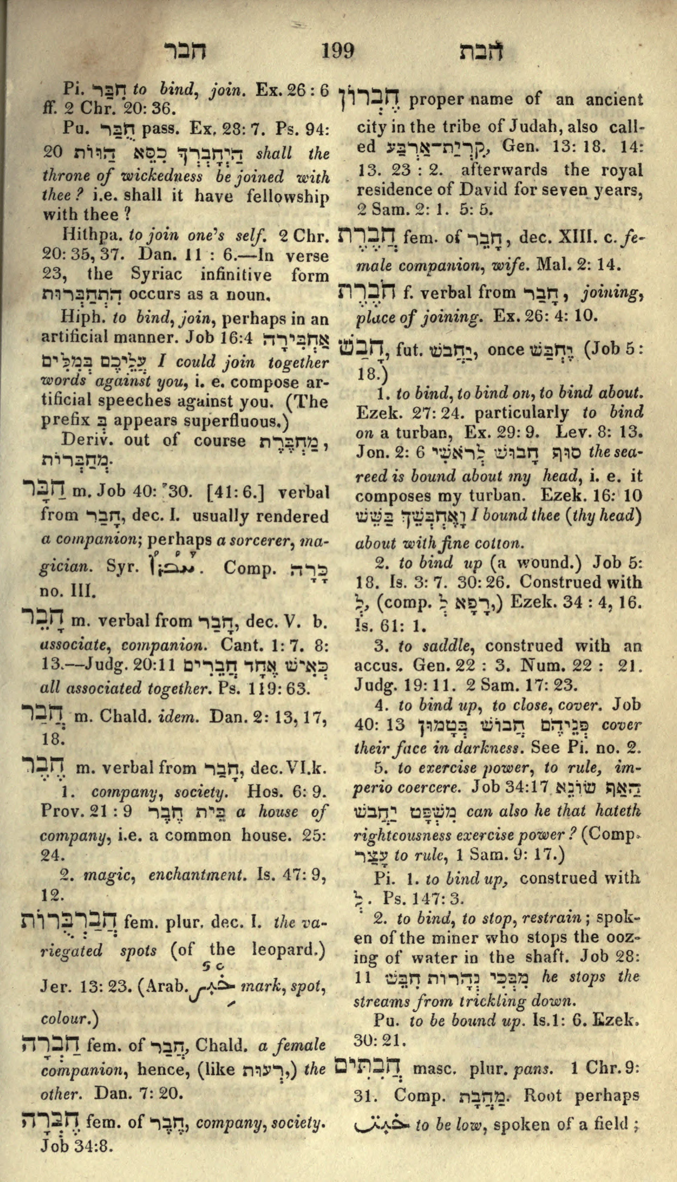 Gesenius Lexicon Page 213