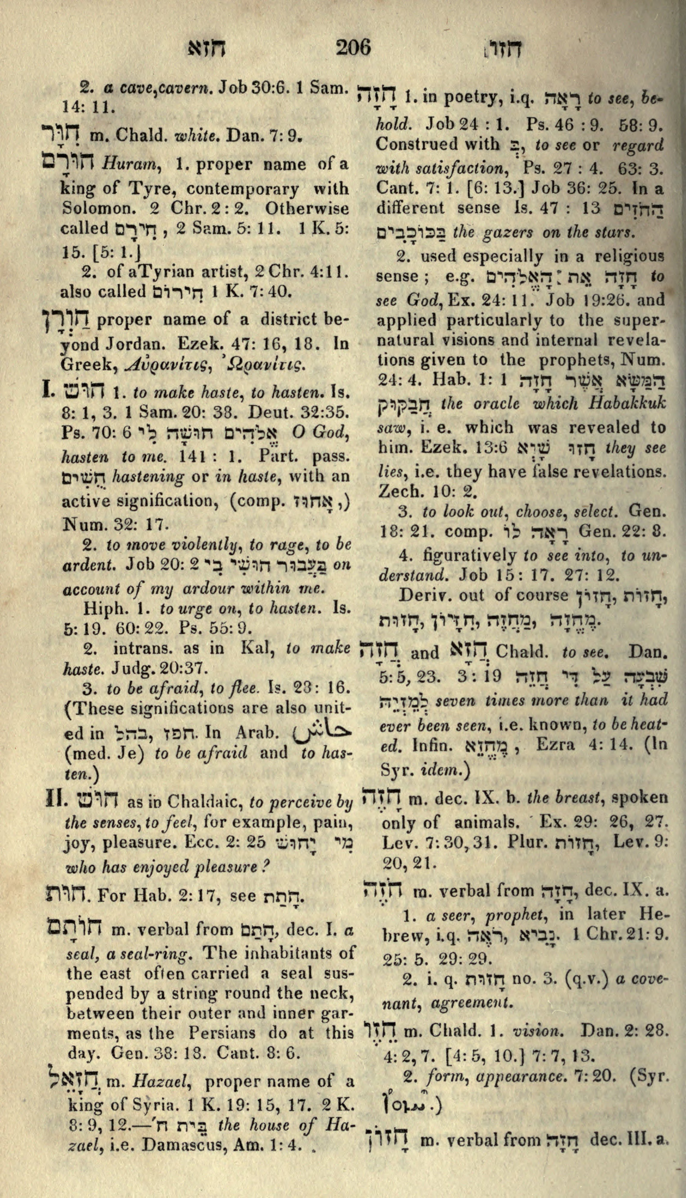 Gesenius Lexicon Page 220