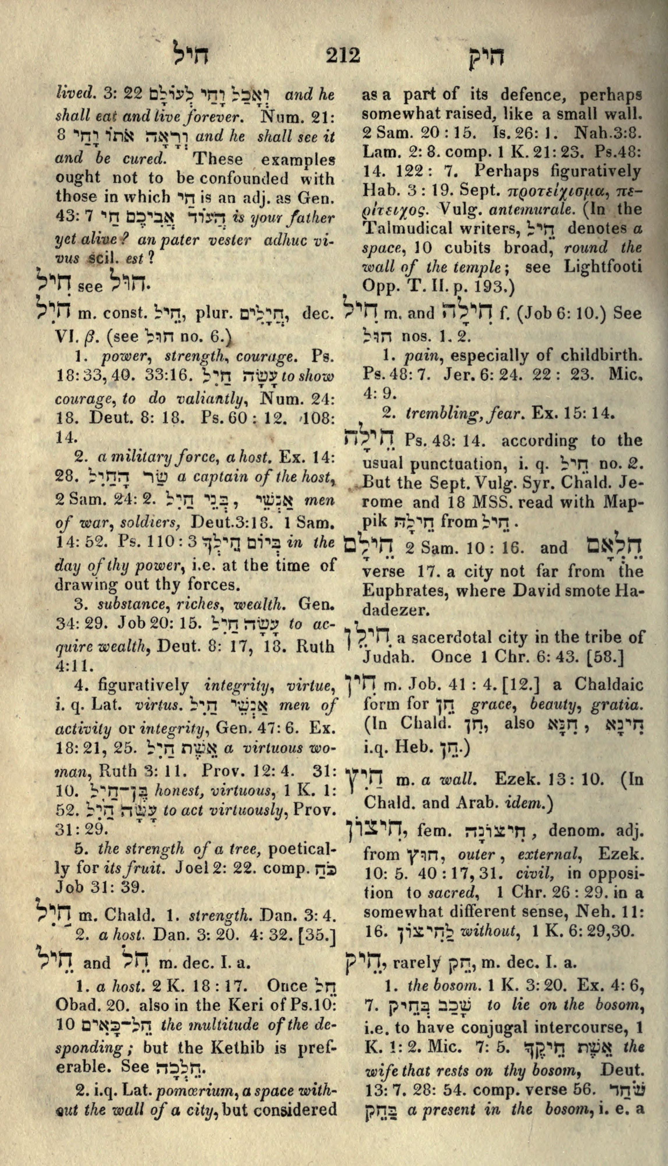Gesenius Lexicon Page 226