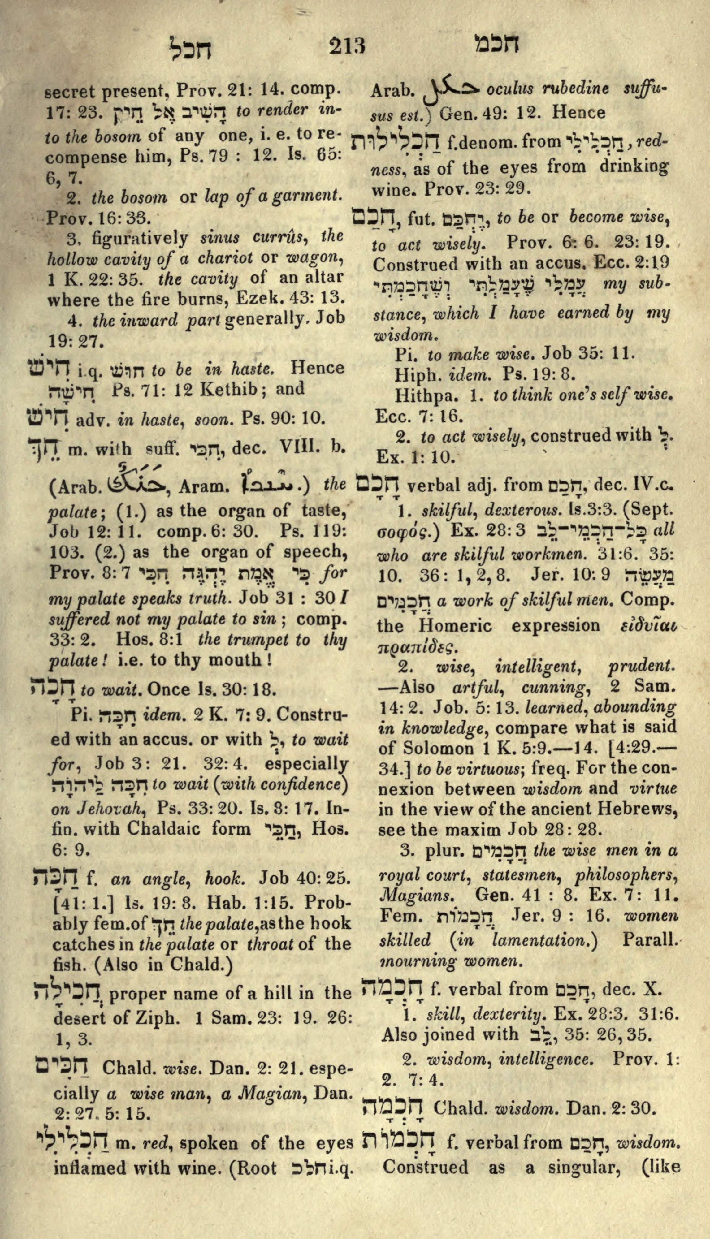 Gesenius Lexicon Page 227