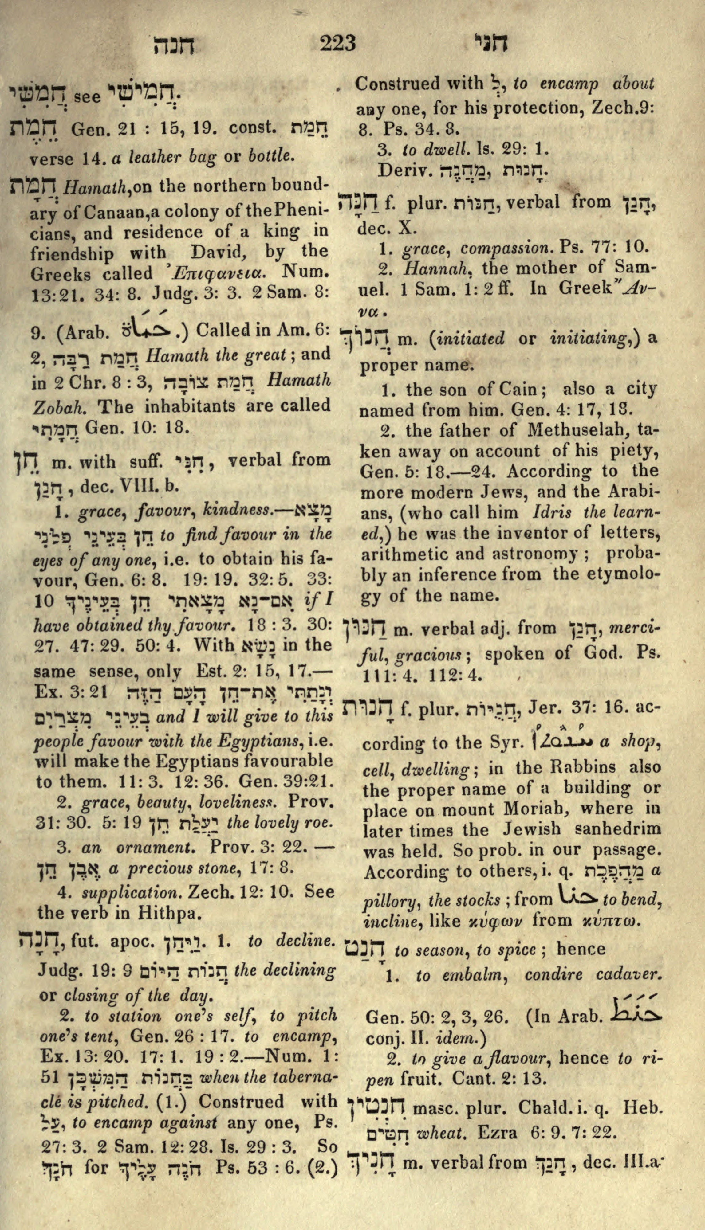 Gesenius Lexicon Page 237
