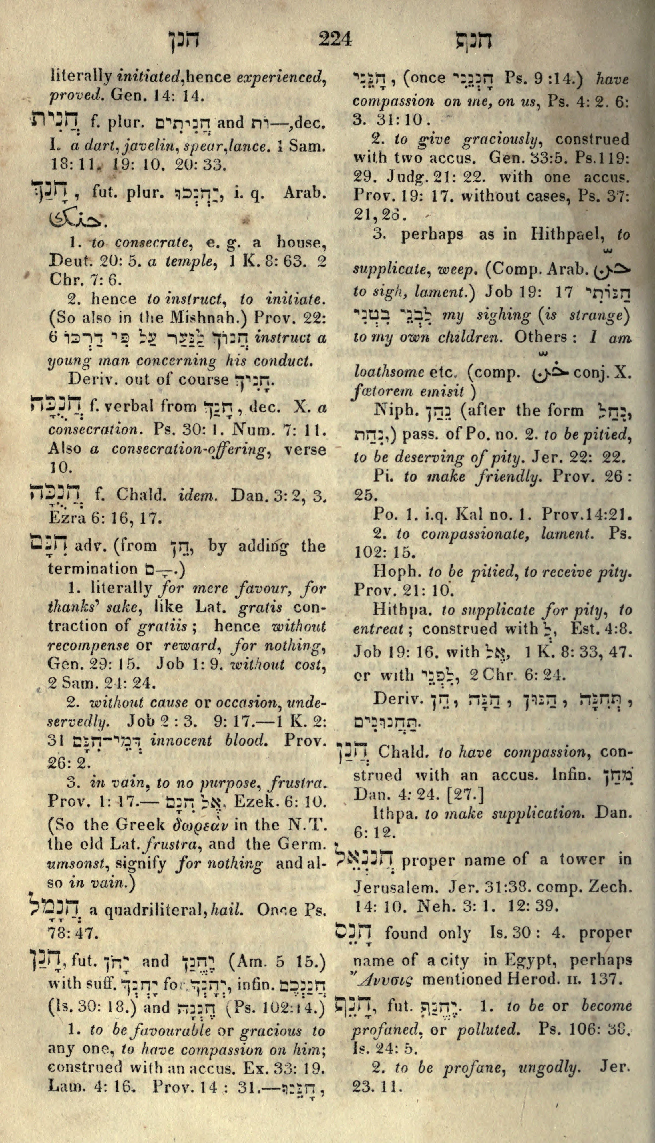 Gesenius Lexicon Page 238