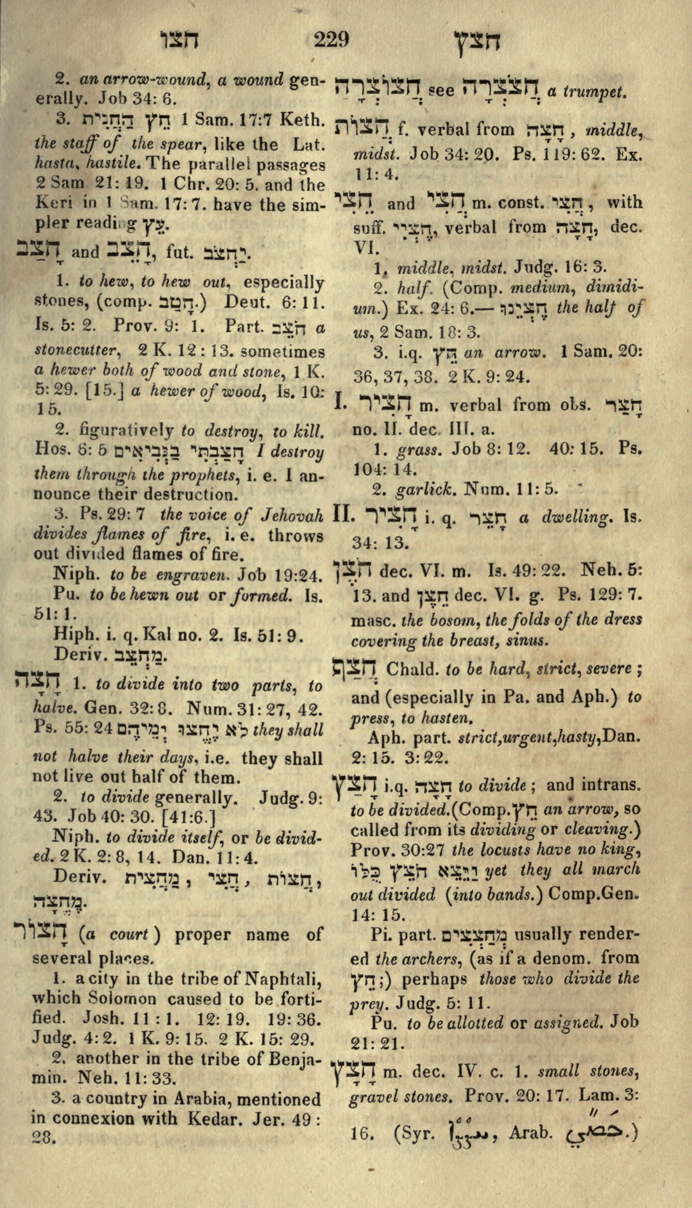 Gesenius Lexicon Page 243