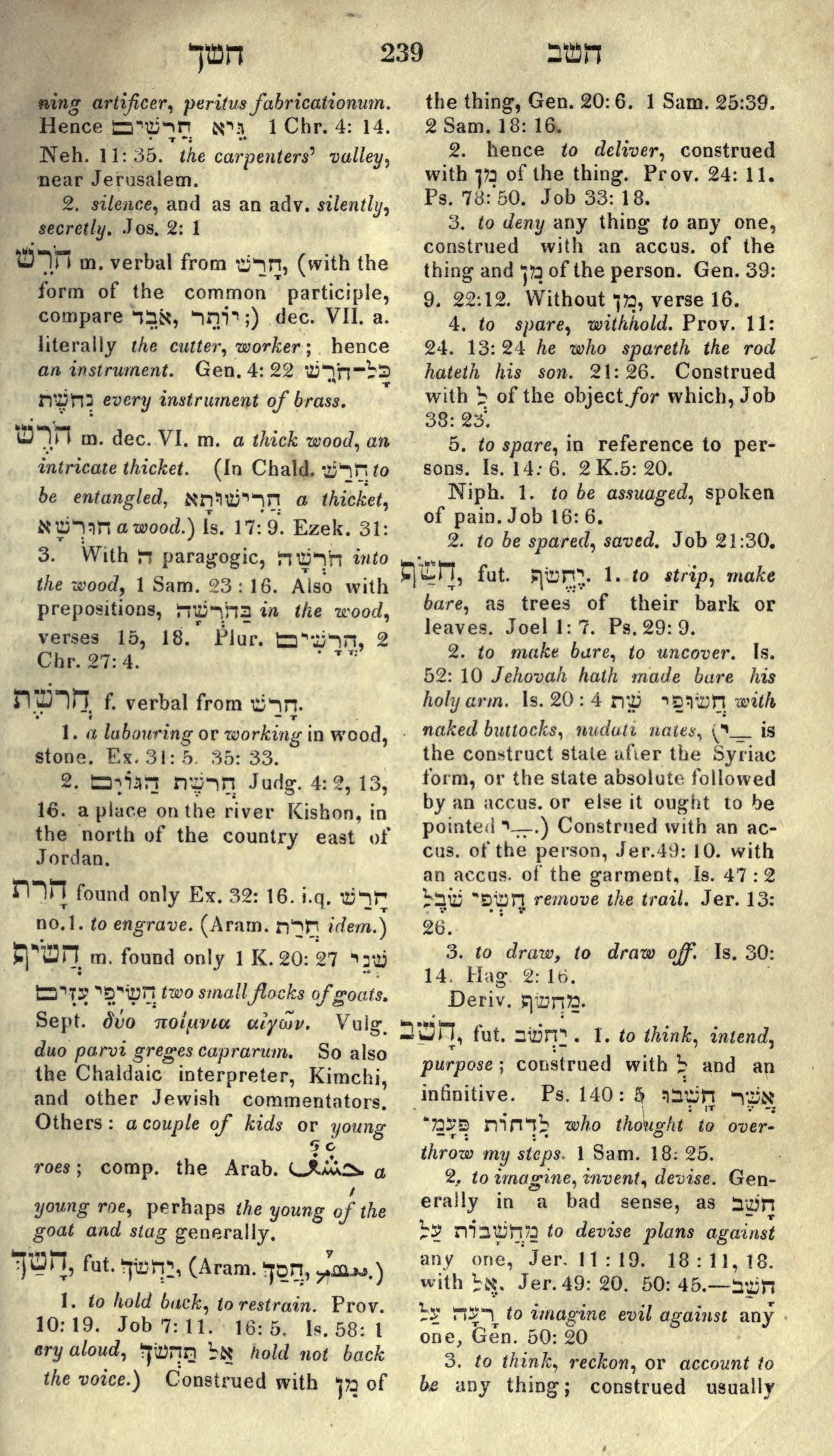 Gesenius Lexicon Page 253