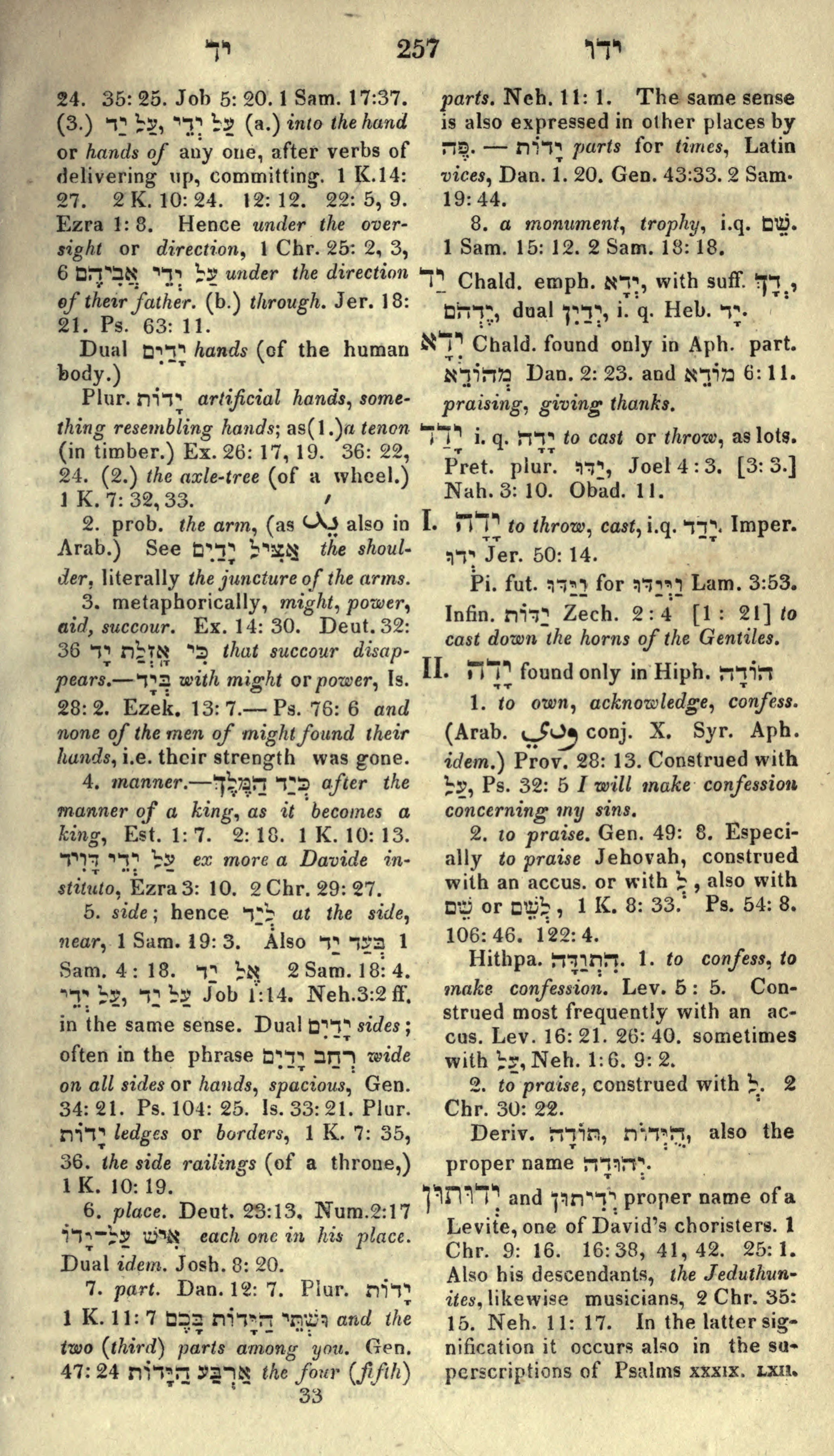 Gesenius Lexicon Page 271