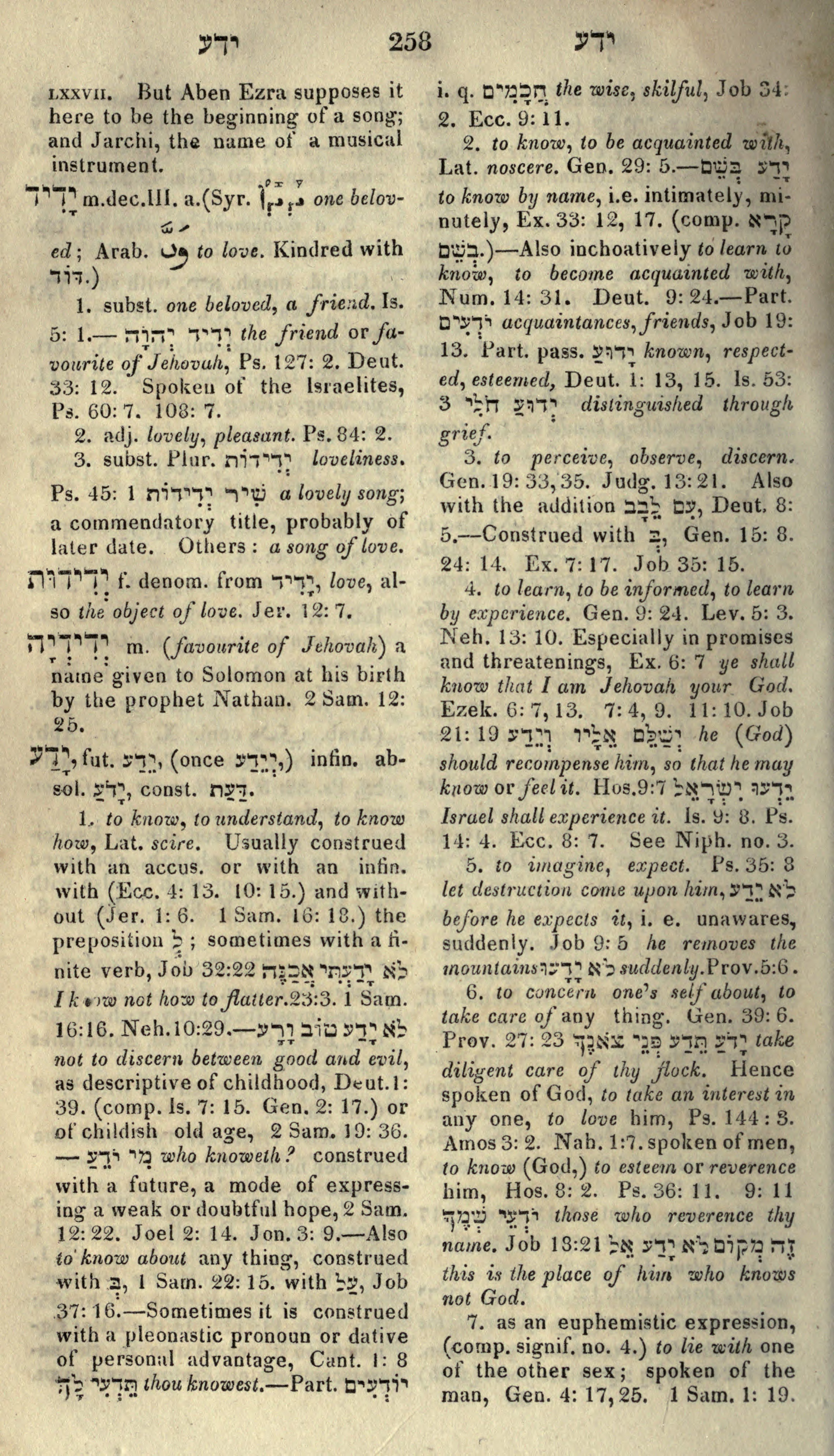 Gesenius Lexicon Page 272
