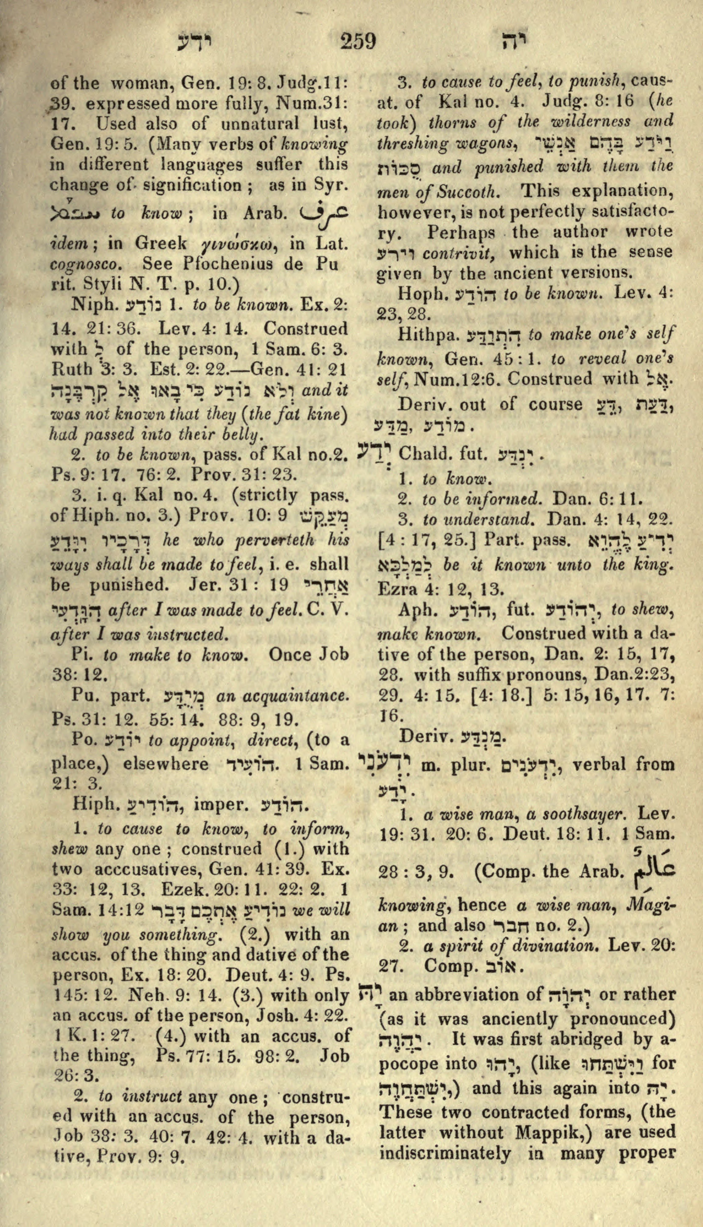 Gesenius Lexicon Page 273