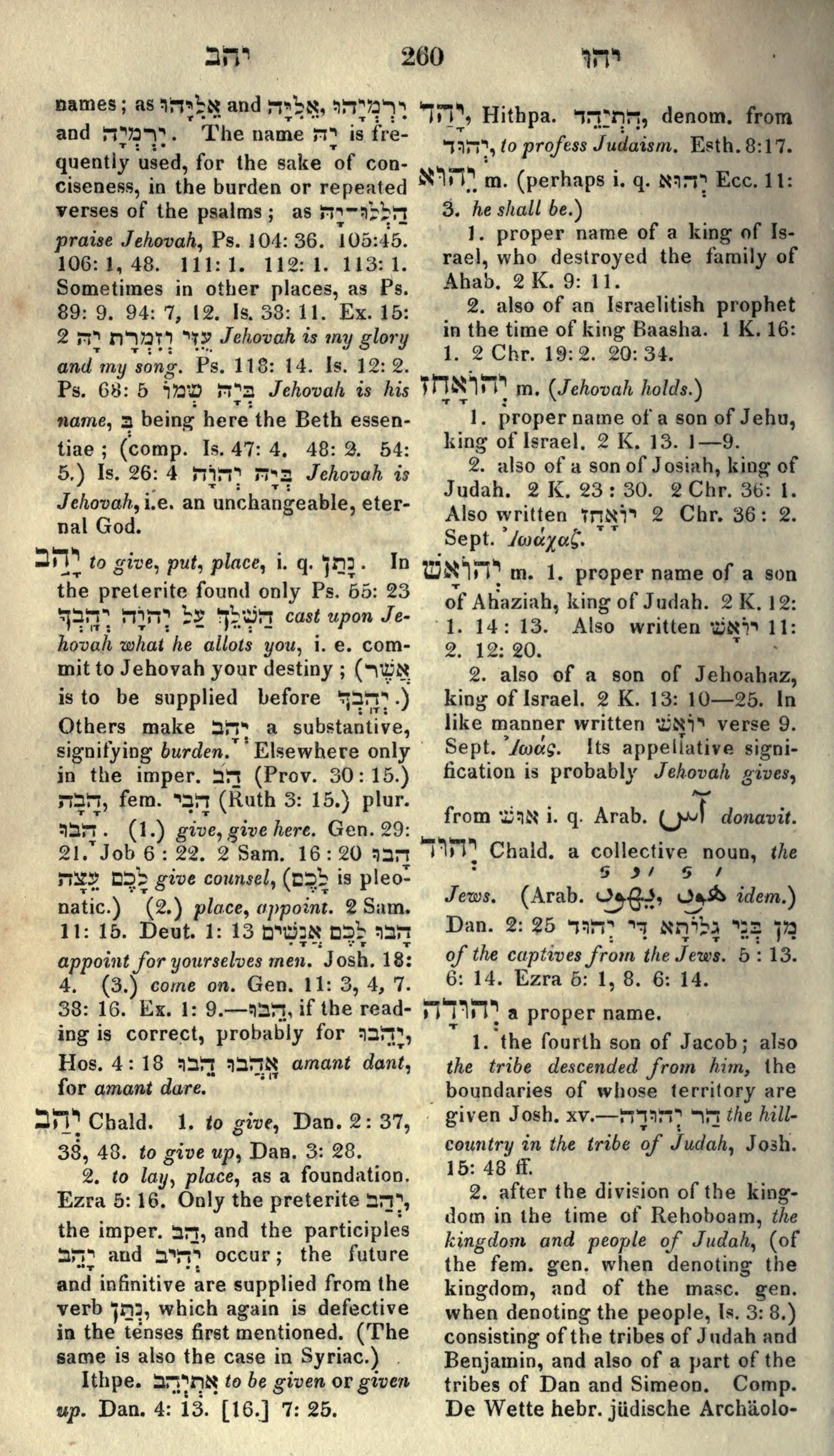 Gesenius Lexicon Page 274
