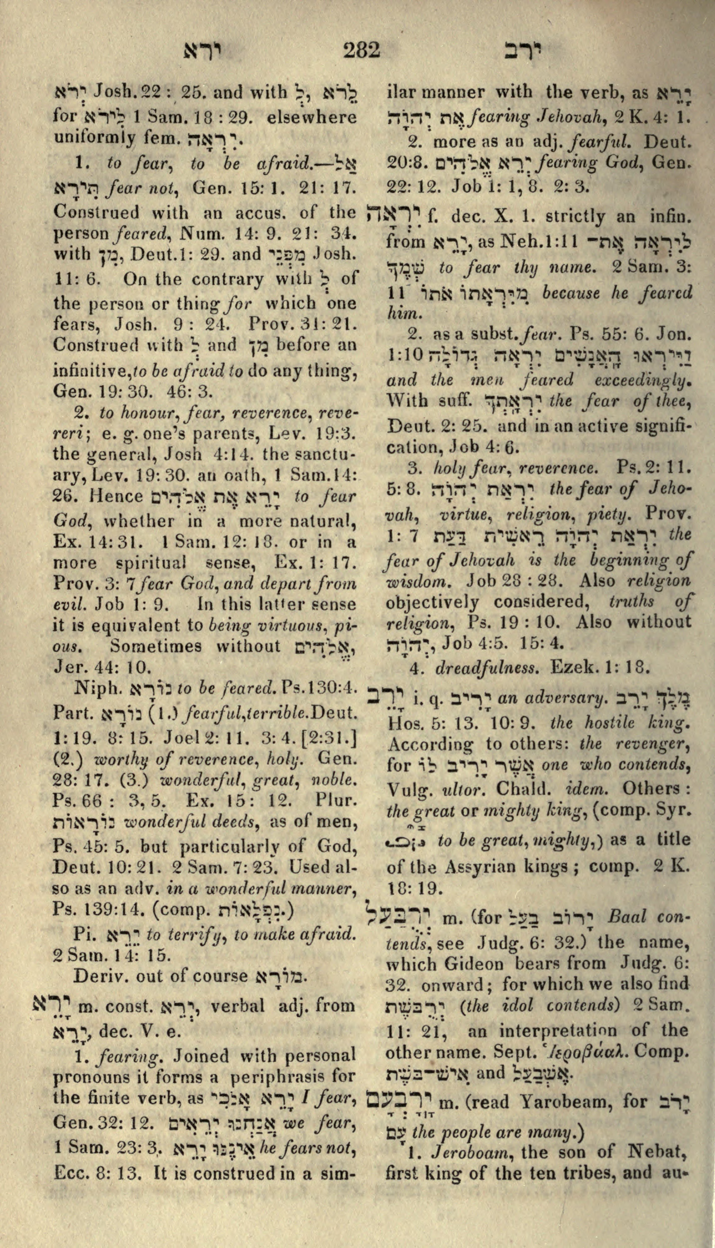Gesenius Lexicon Page 296
