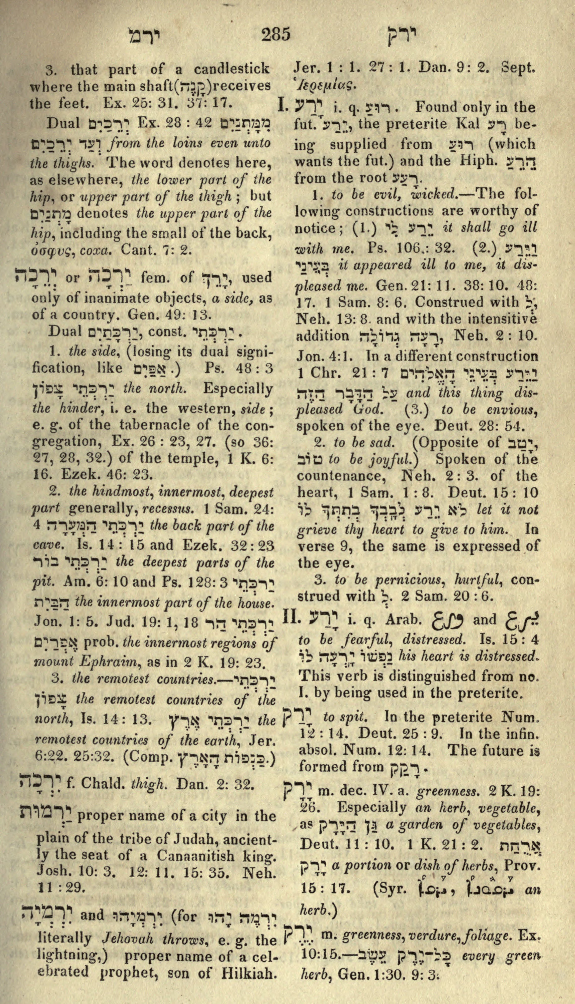 Gesenius Lexicon Page 299