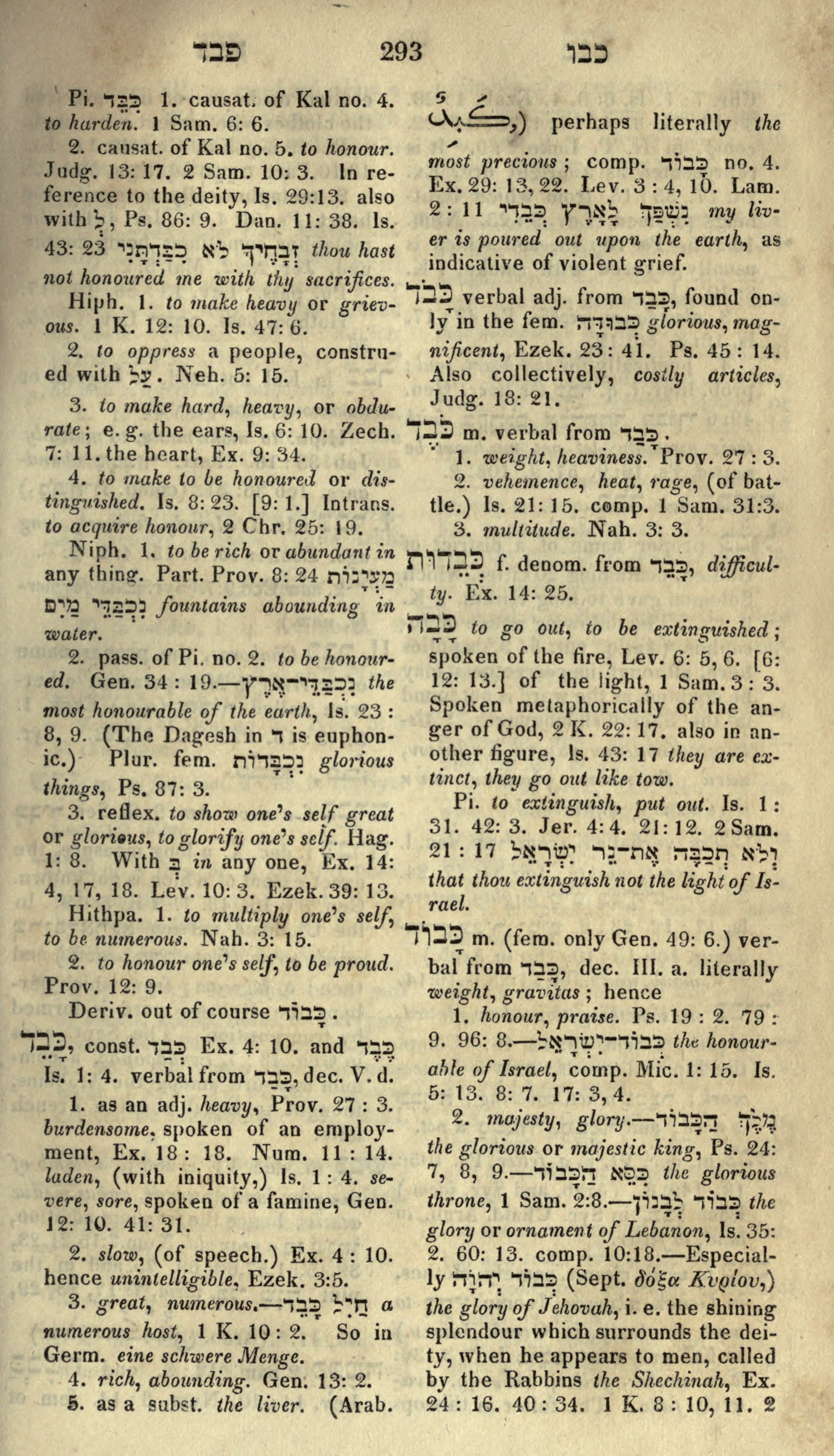 Gesenius Lexicon Page 307