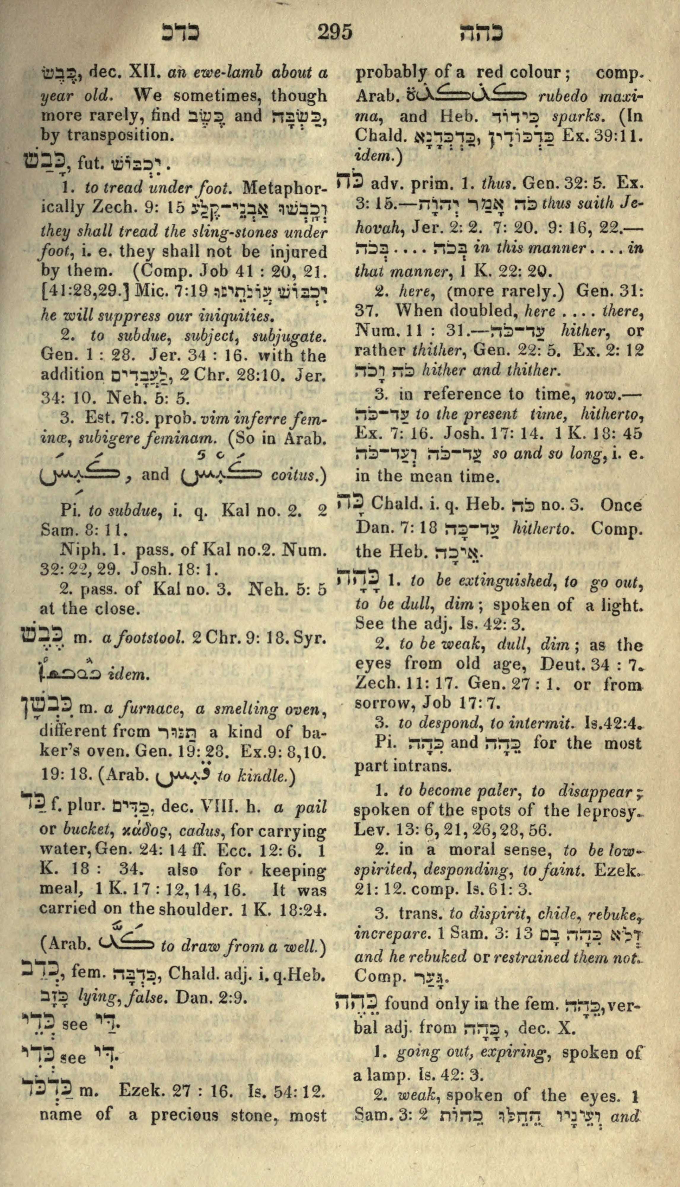 Gesenius Lexicon Page 309