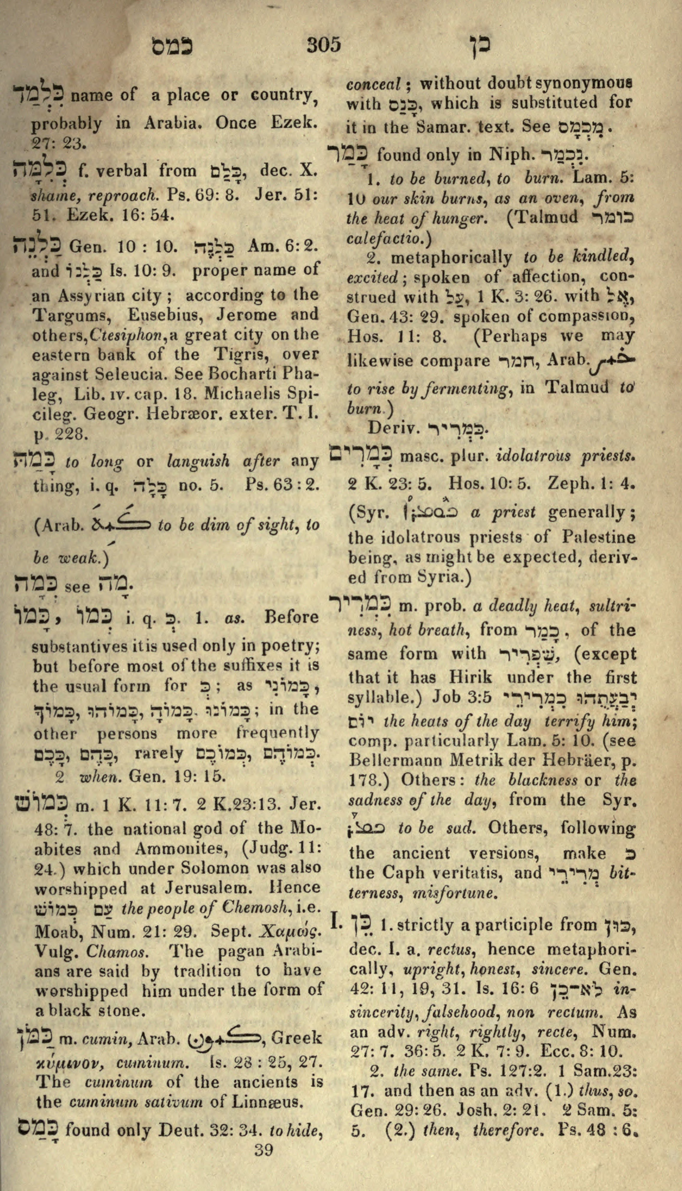 Gesenius Lexicon Page 319