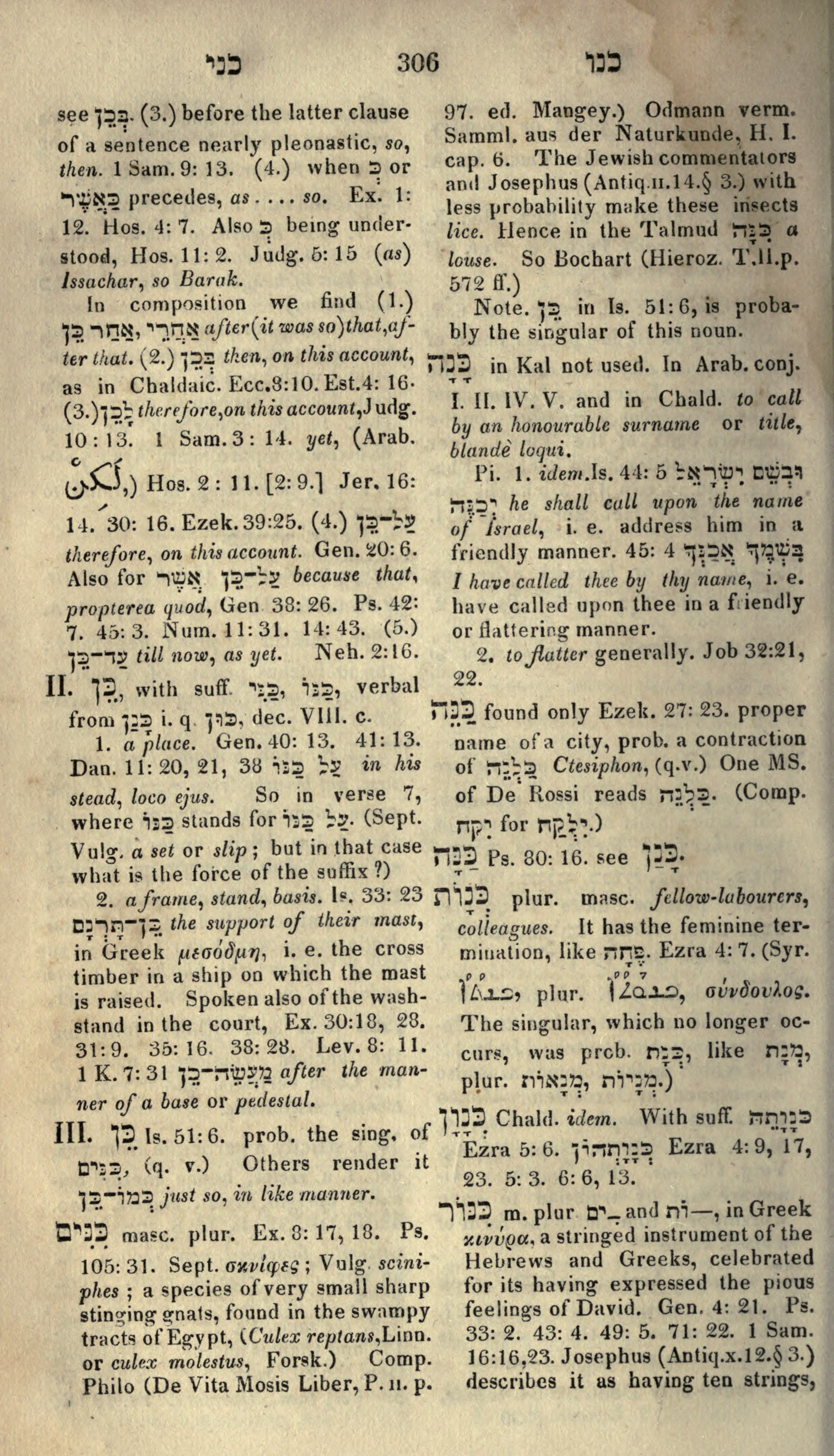Gesenius Lexicon Page 320