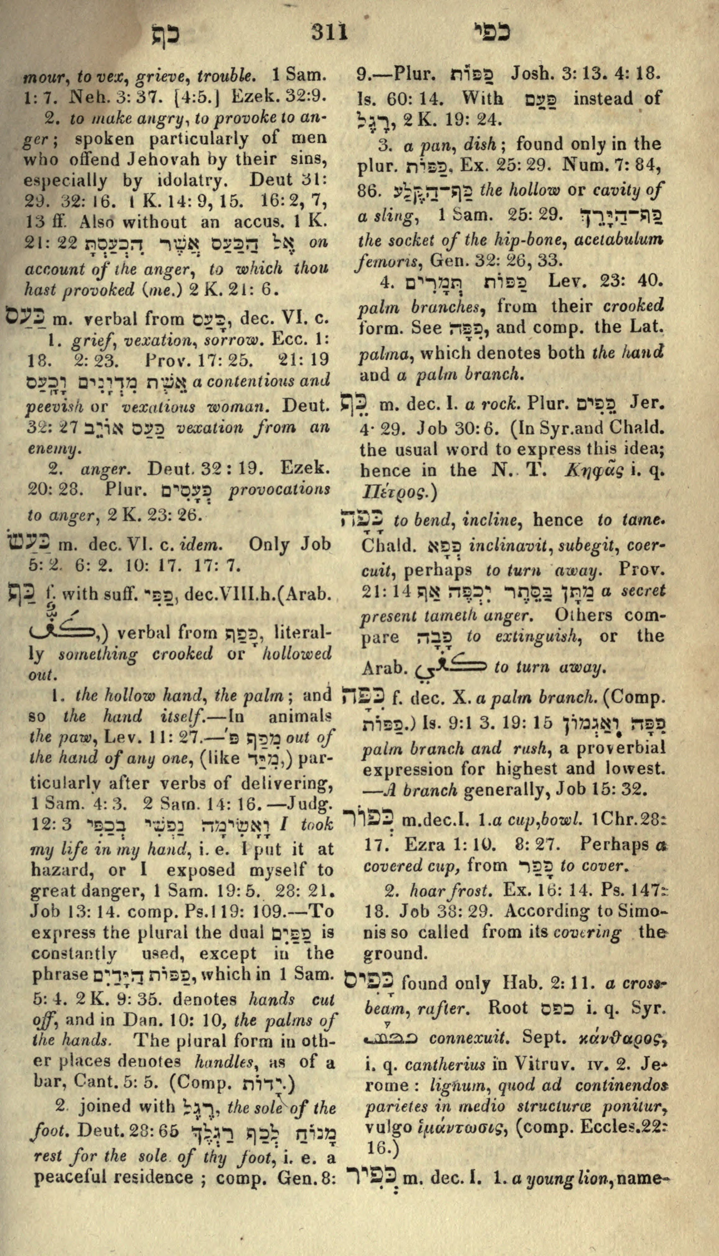 Gesenius Lexicon Page 325