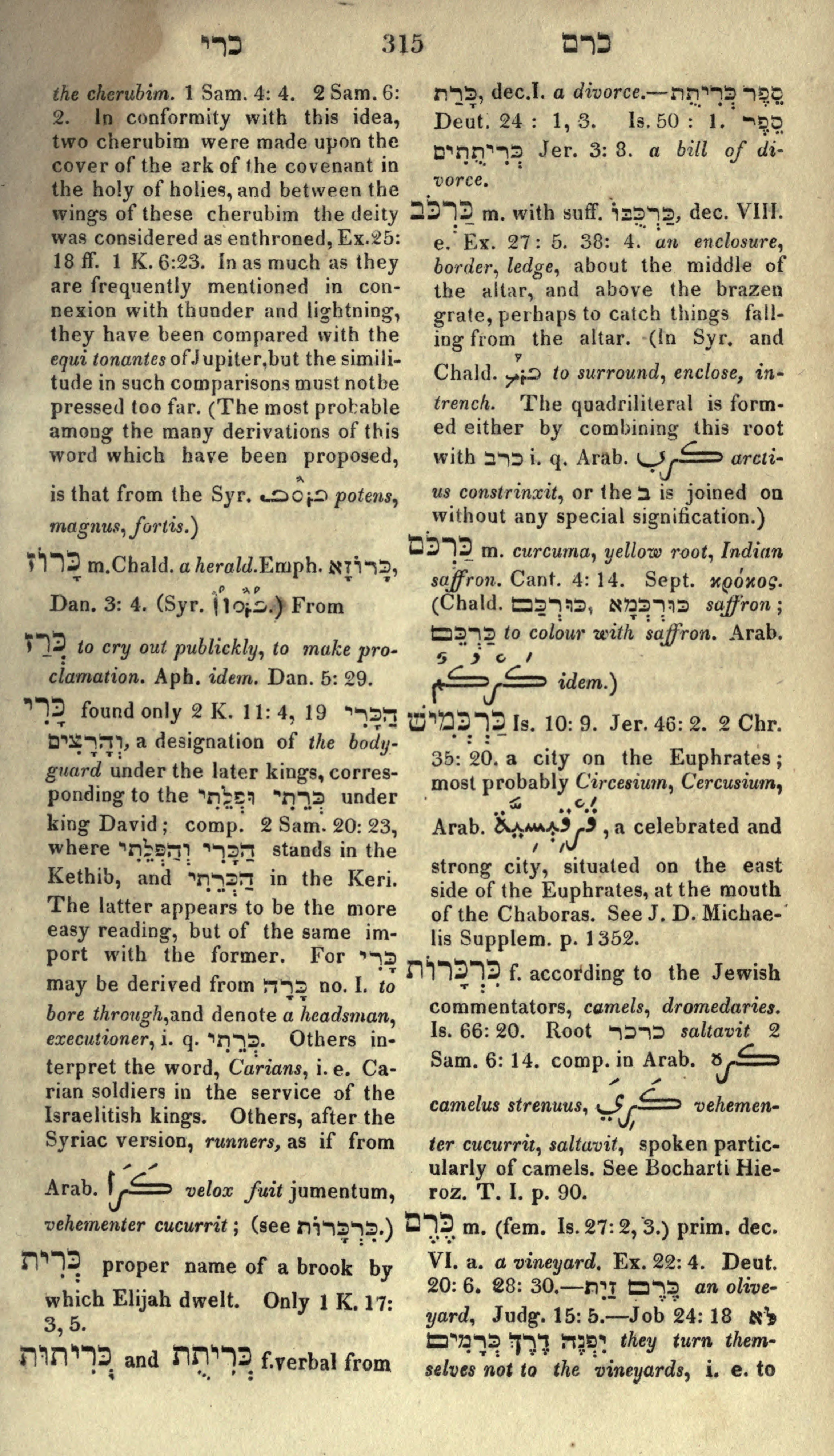 Gesenius Lexicon Page 329