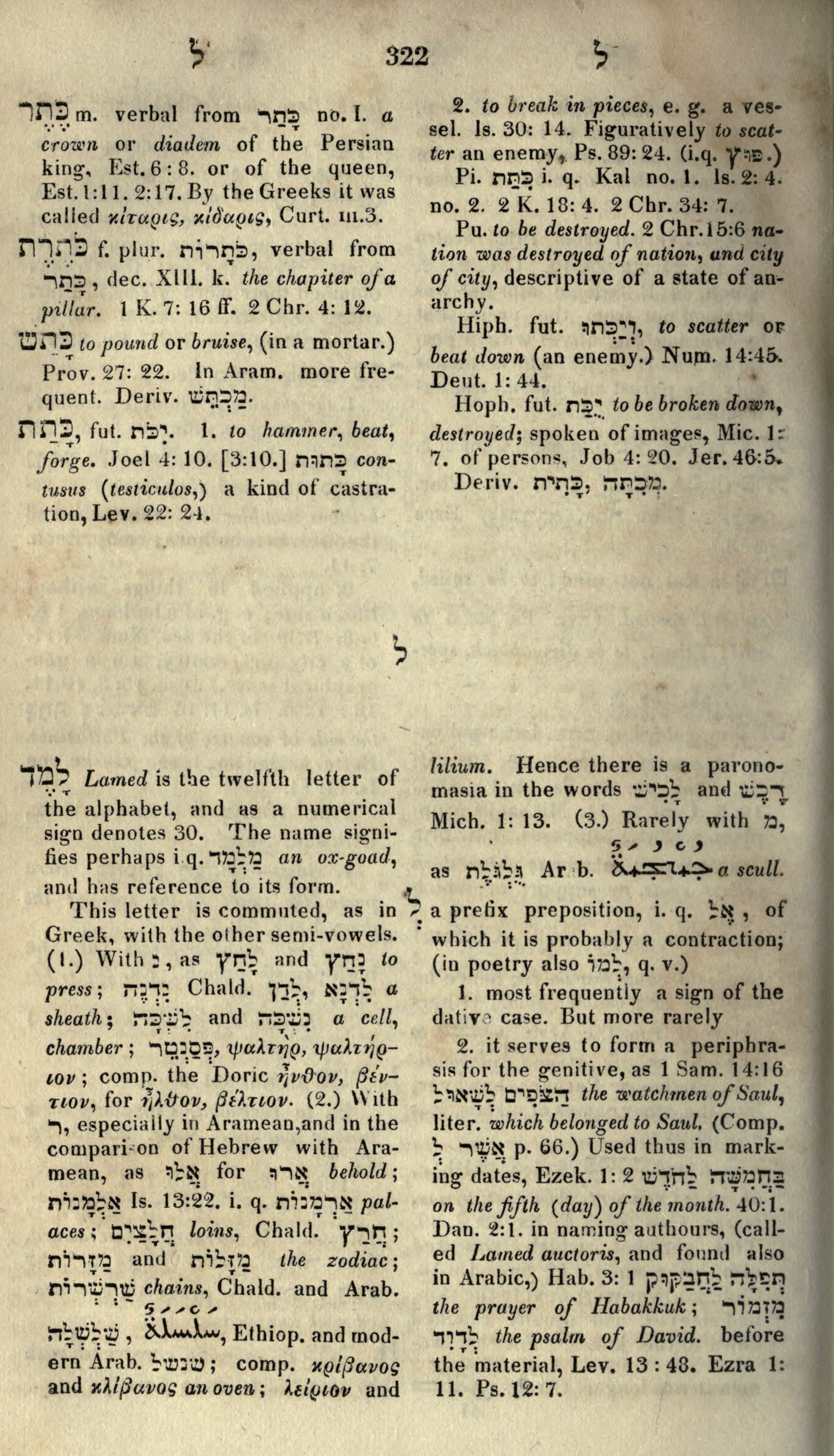 Gesenius Lexicon Page 336