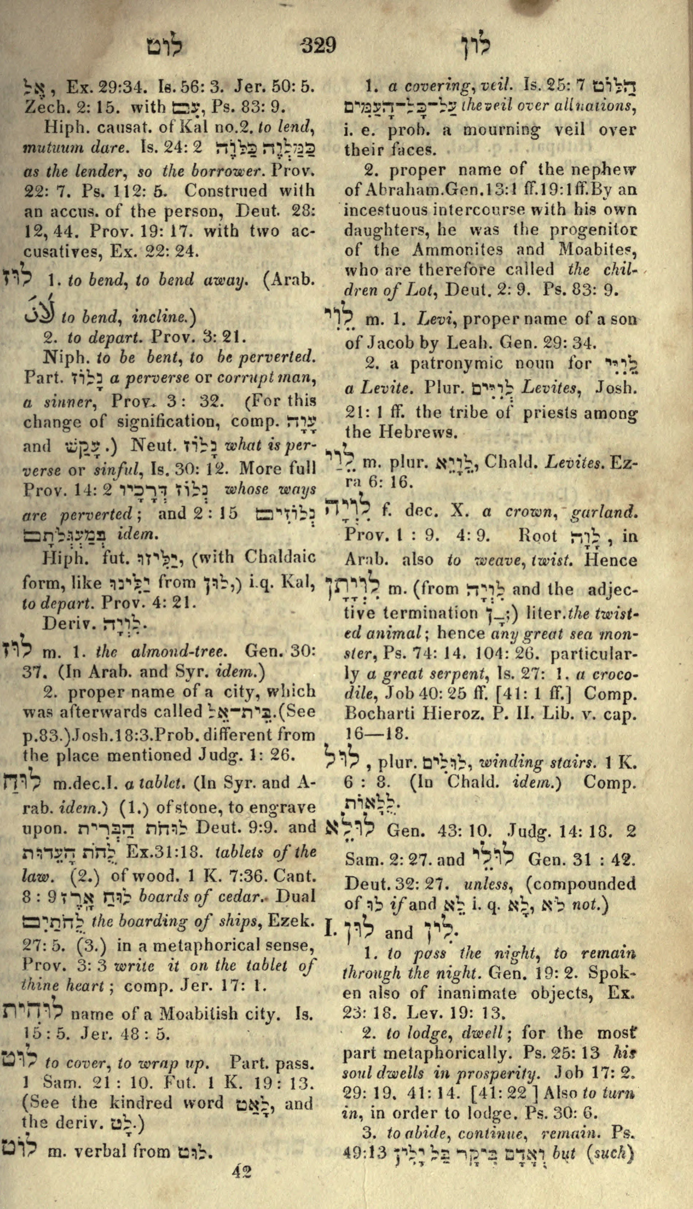 Gesenius Lexicon Page 343
